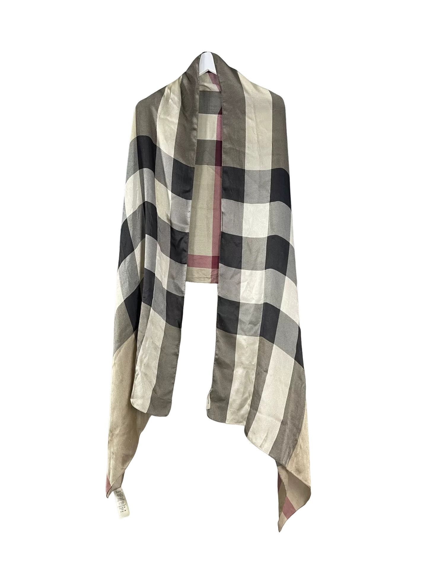 Burberry Burberry Check Silk Scarf One Size Size ONE SIZE - 1 Thumbnail