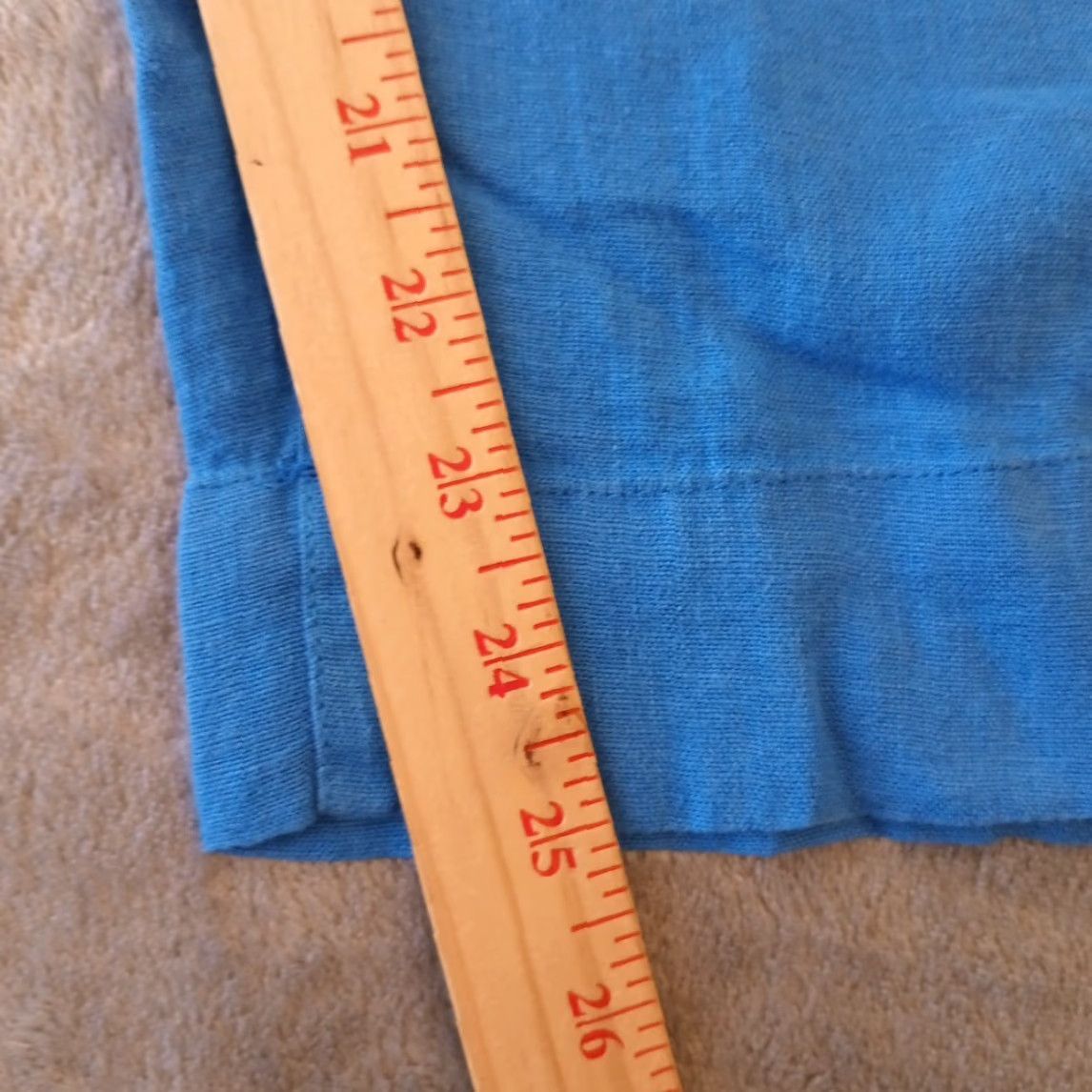 Vintage Tahari Pants Womens L Blue Ankle Wide-Leg Linen Pockets Pull On 30x25 Size 36" / US 14 / IT 50 - 5 Thumbnail