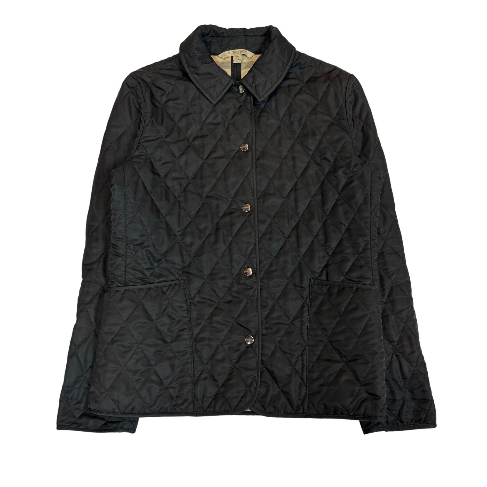 Burberry Burberry Brit Quilted Nova Check Button Jacket Women's Small Size S / US 4 / IT 40 - 1 Thumbnail