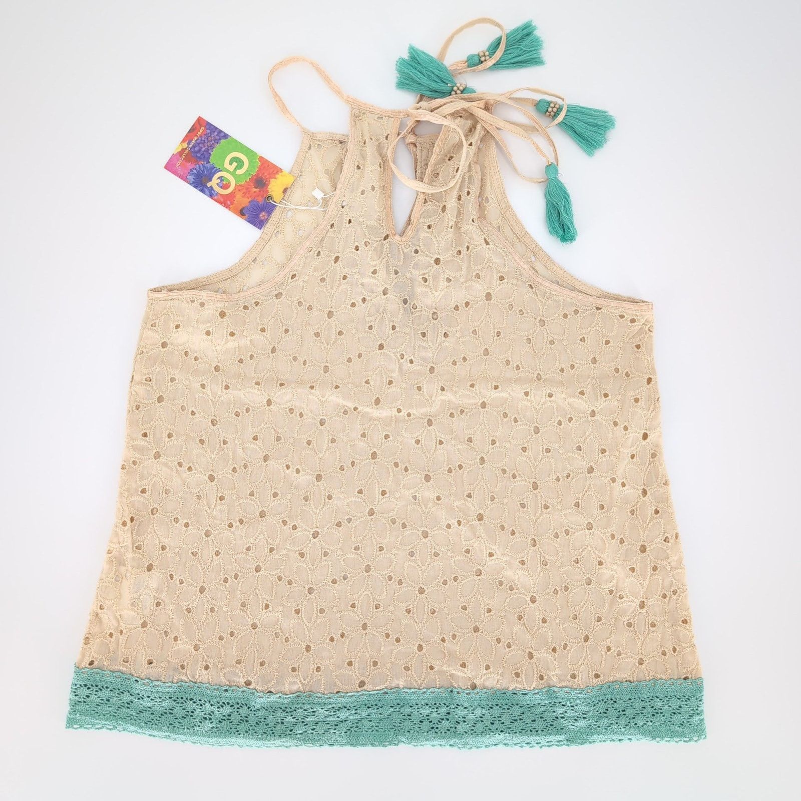 Other Gypsy Queen Paris Collection Eyelet Halter NWT Top Size M/L Size M / US 6-8 / IT 42-44 - 13 Thumbnail