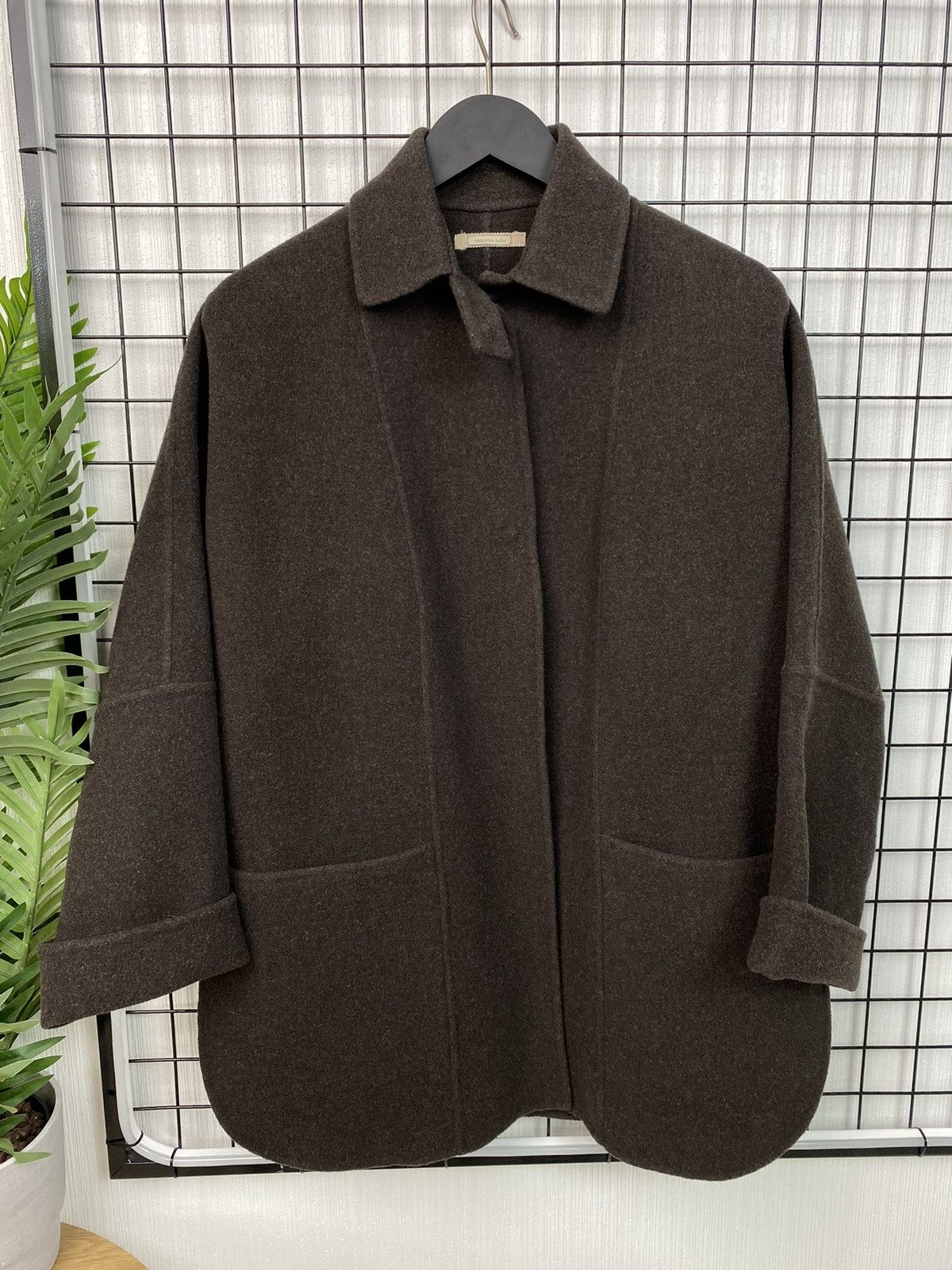 image of Massimo Alba Women Wool Lana Jacket Coat Xs Size Oversized in Brown