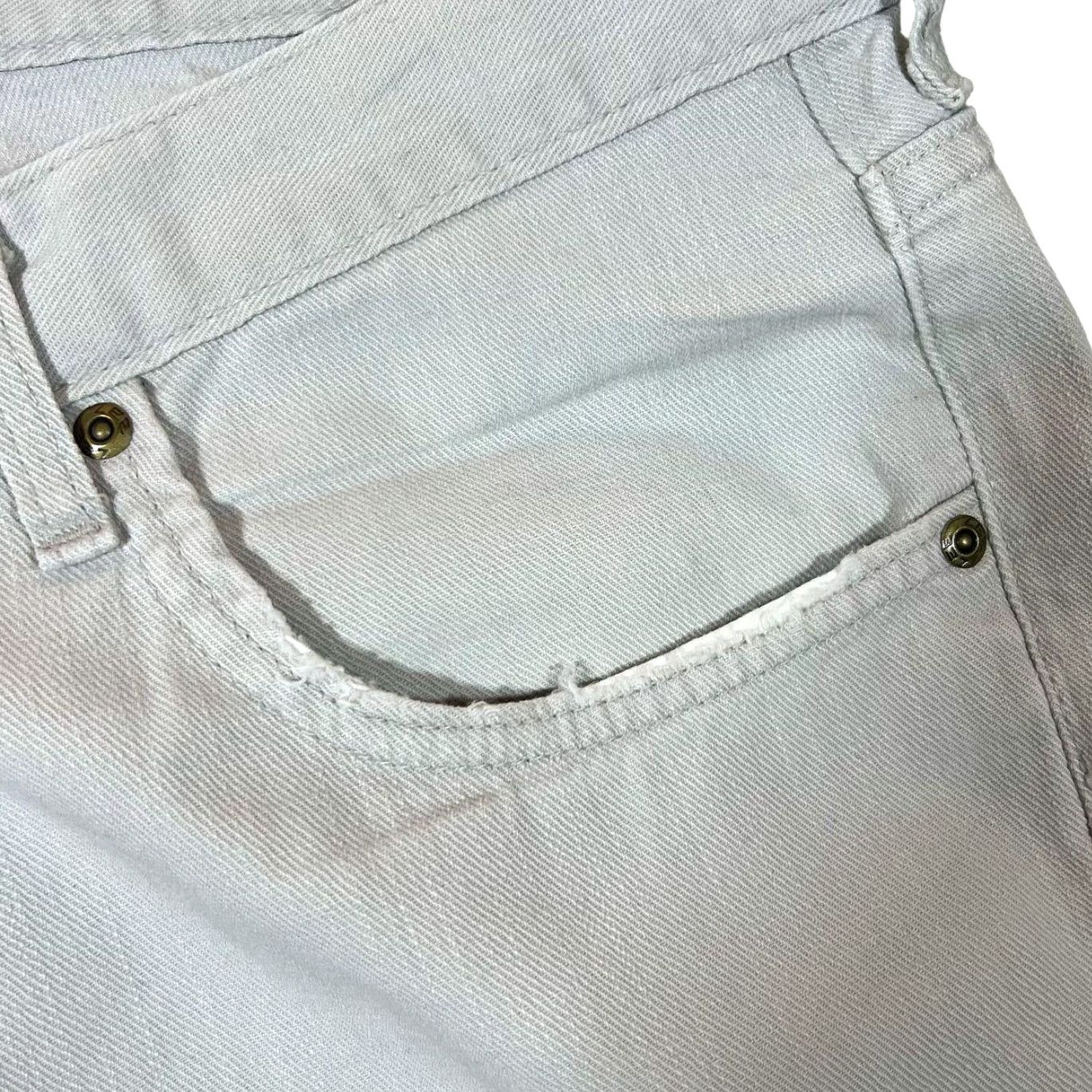 Lee VINTAGE Lee Brooklyn Denim Jeans Men's 38x30 Light Grey Straight Zip Fly 100% Cotton Malta Made Boys? Mens Size US 38 / EU 54 - 8 Thumbnail