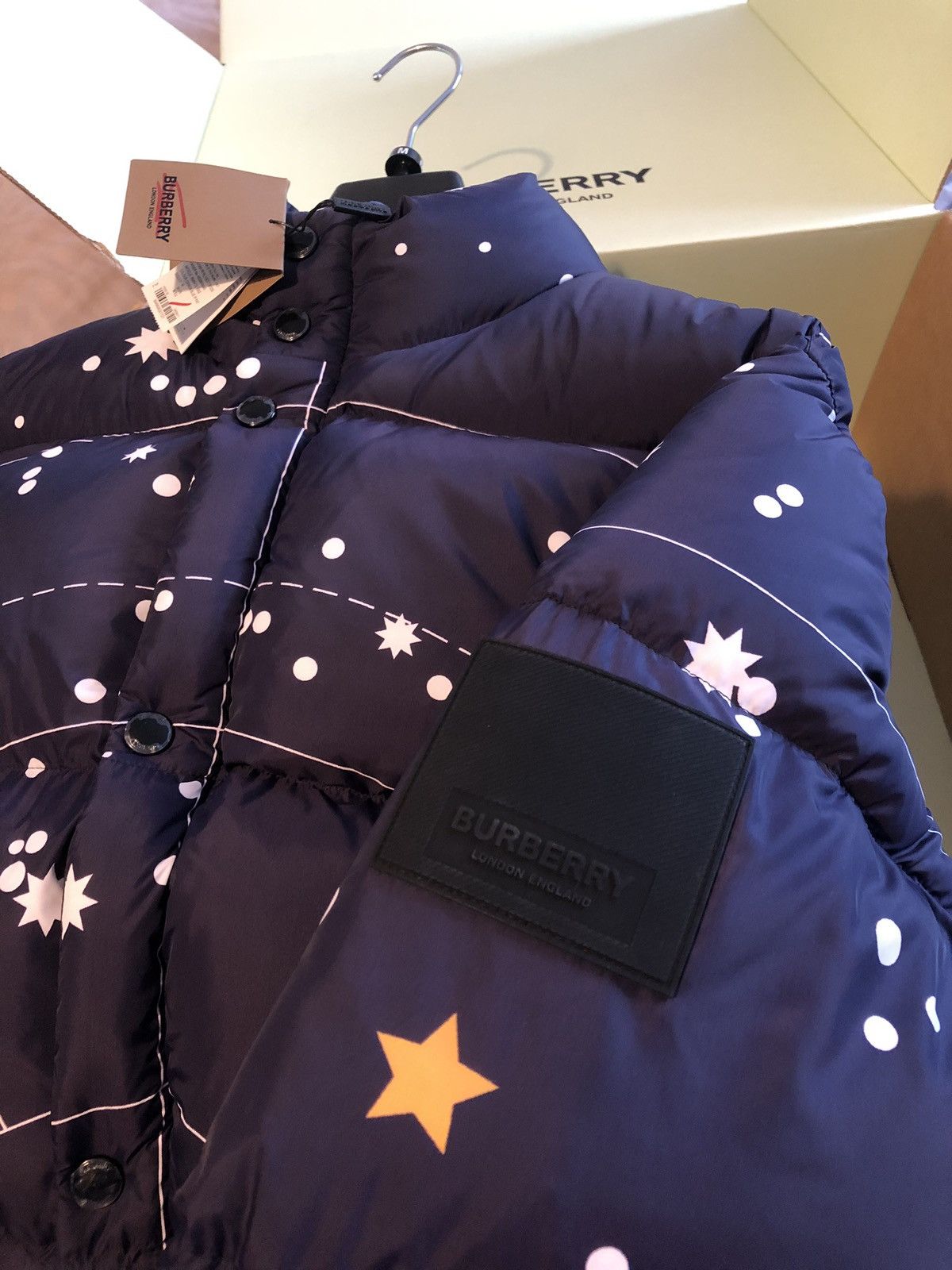 Burberry × Designer Burberry geometric puffer jacket Size US M / EU 48-50 / 2 - 11 Thumbnail