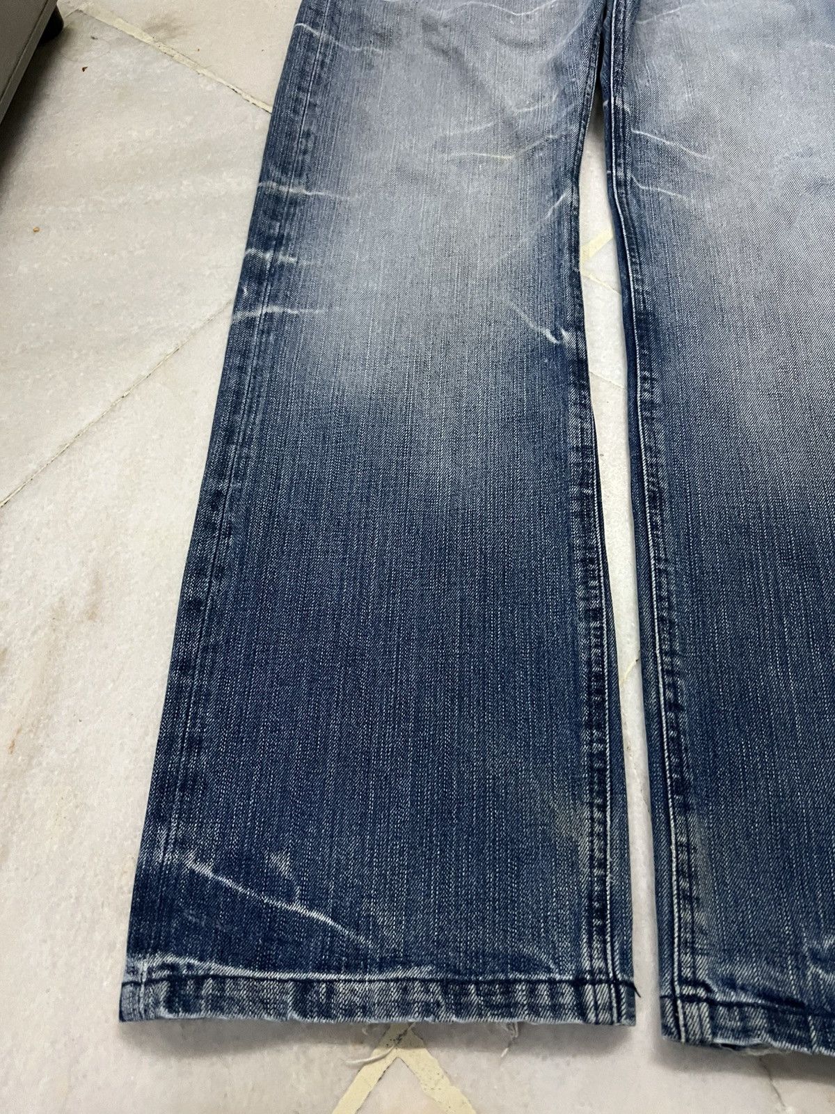 Japanese Brand 💥Baggy💥MCD Faded Punk Jean Very Rare Size US 32 / EU 48 - 4 Thumbnail