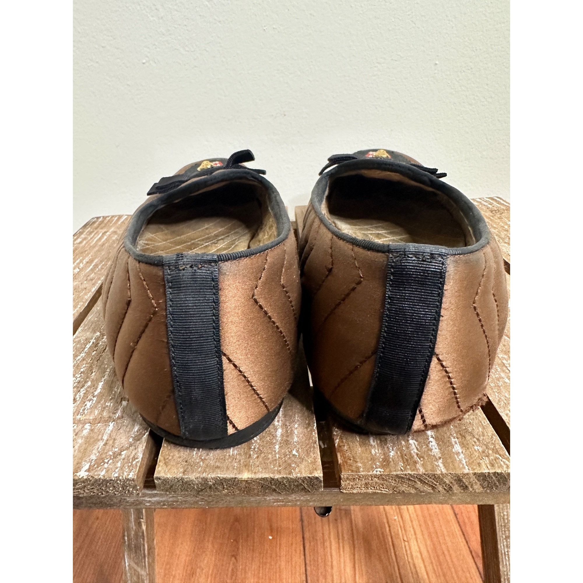 Gucci Gucci Silk Panther Embroidered Mens Quilted Slippers Size US 11 / EU 44 - 7 Thumbnail