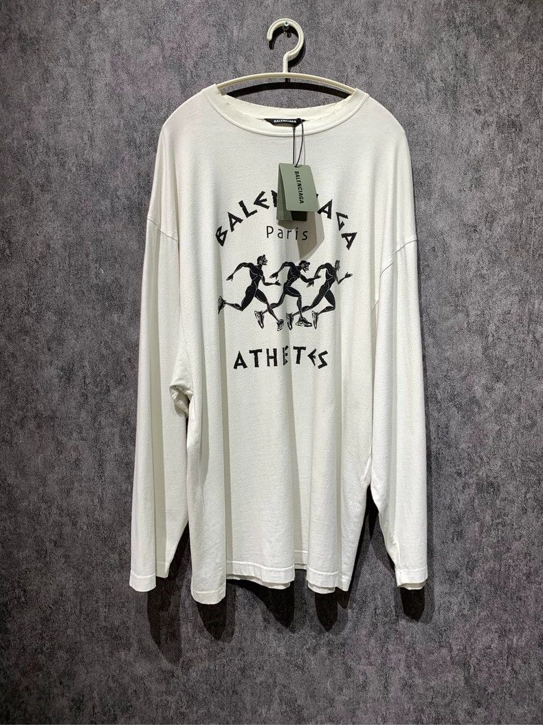 Balenciaga Paris Marathon Long Sleeve T-Shirt dmc
