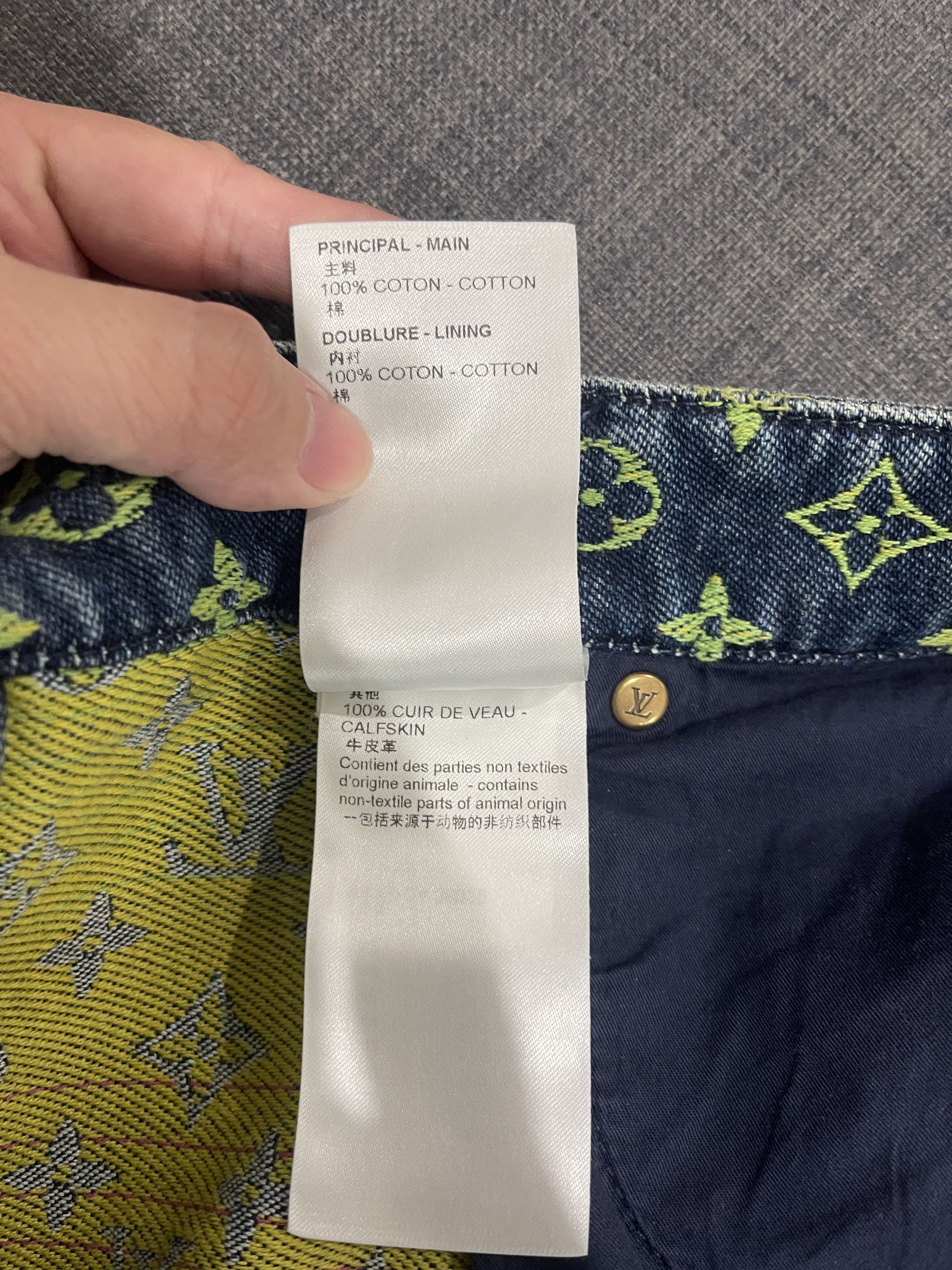 Louis Vuitton Louis Vuitton Rainbow Monogram Denim Shorts Size US 29 - 10 Thumbnail
