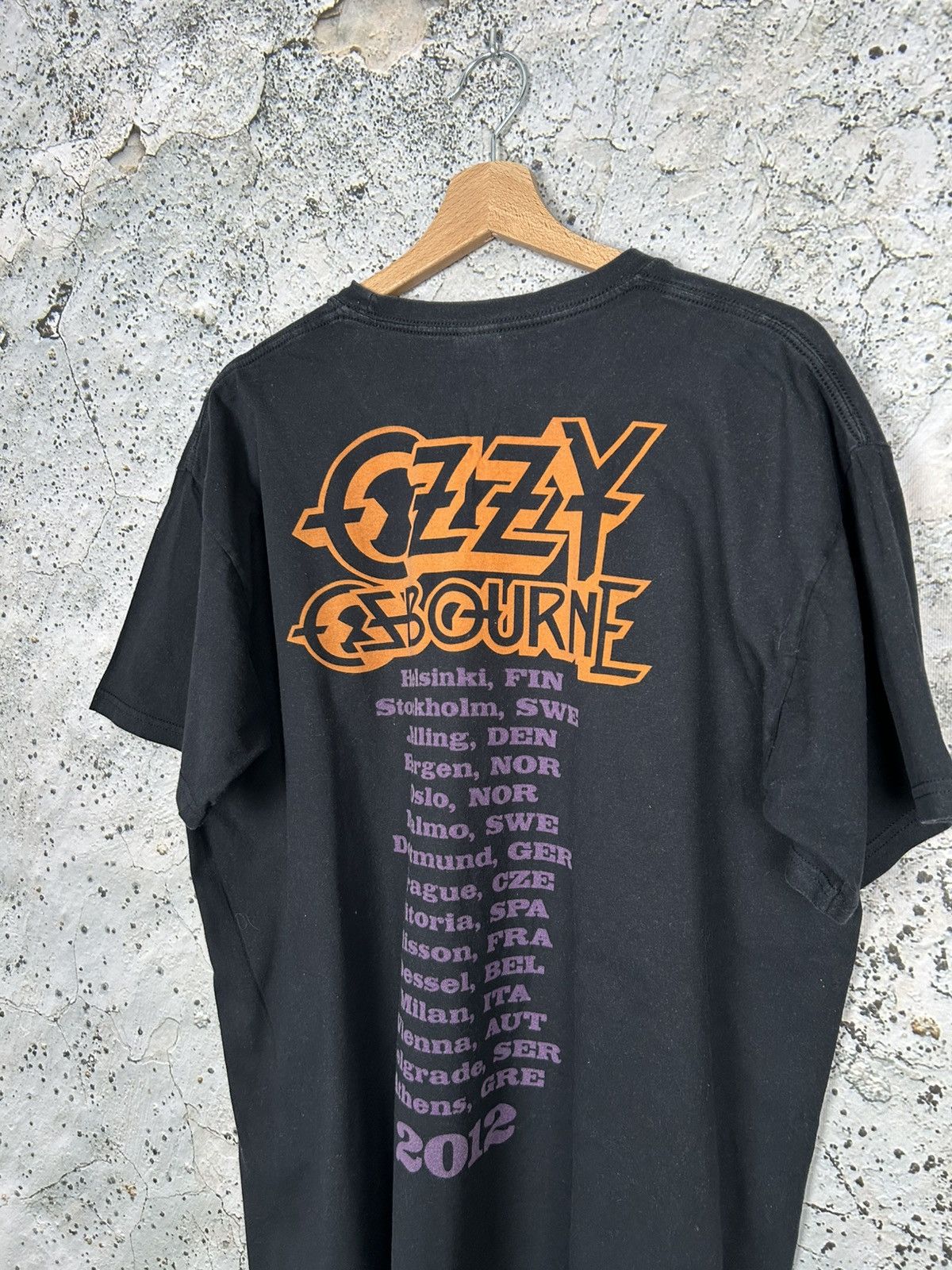 Band Tees God Bless Ozzy Osbourne 2012 Tour Tee Rock Band Metal Rare Size US XL / EU 56 / 4 - 4 Thumbnail
