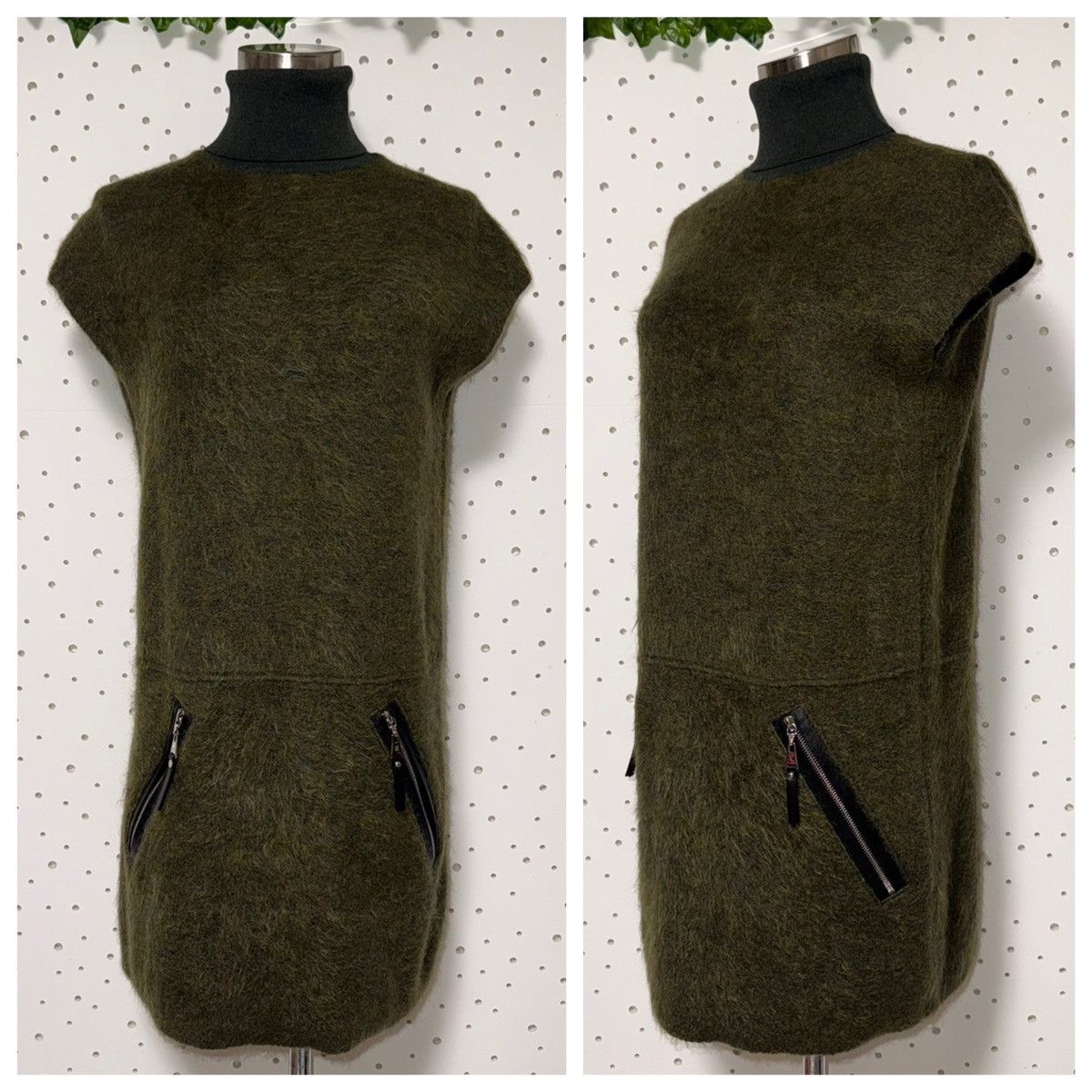 Louis Vuitton Authentic Louis Vuitton Leather Mohair Blend Knit Dress XS Size XS / US 0-2 / IT 36-38 - 5 Thumbnail