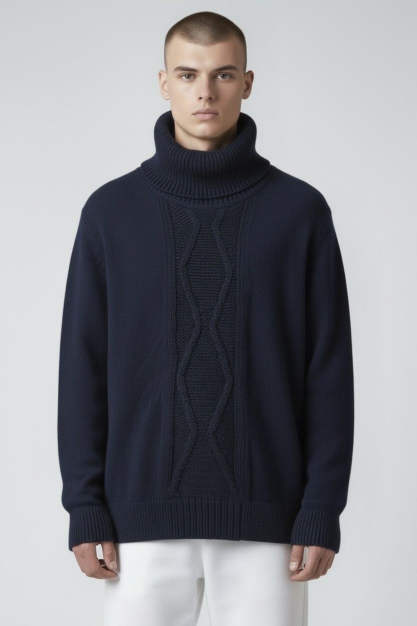 Other Primo Emporio Italian Knit High-Neck Jumper - Size Large Size US L / EU 52-54 / 3 - 1 Thumbnail