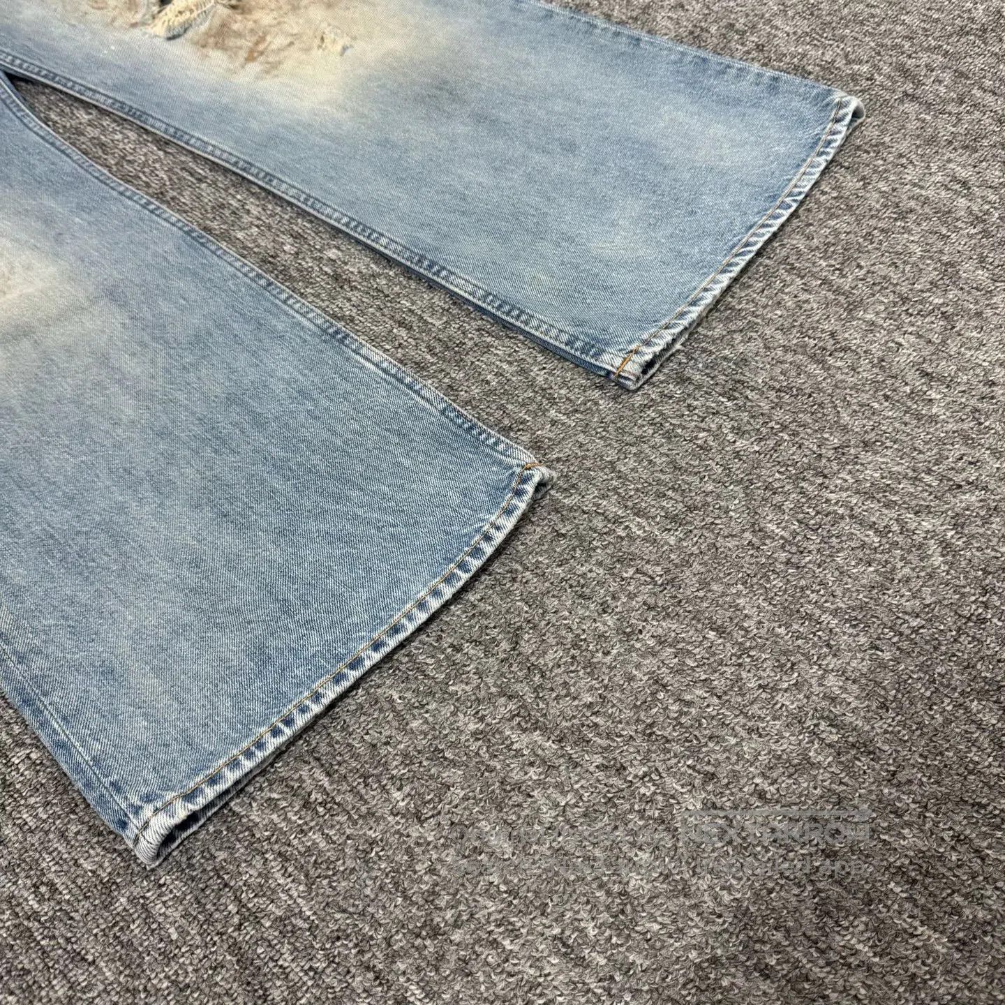 Acne Studios Acne Studios size s Dyeing; aging effect; damage; wide-leg Size US 28 / EU 44 - 5 Thumbnail
