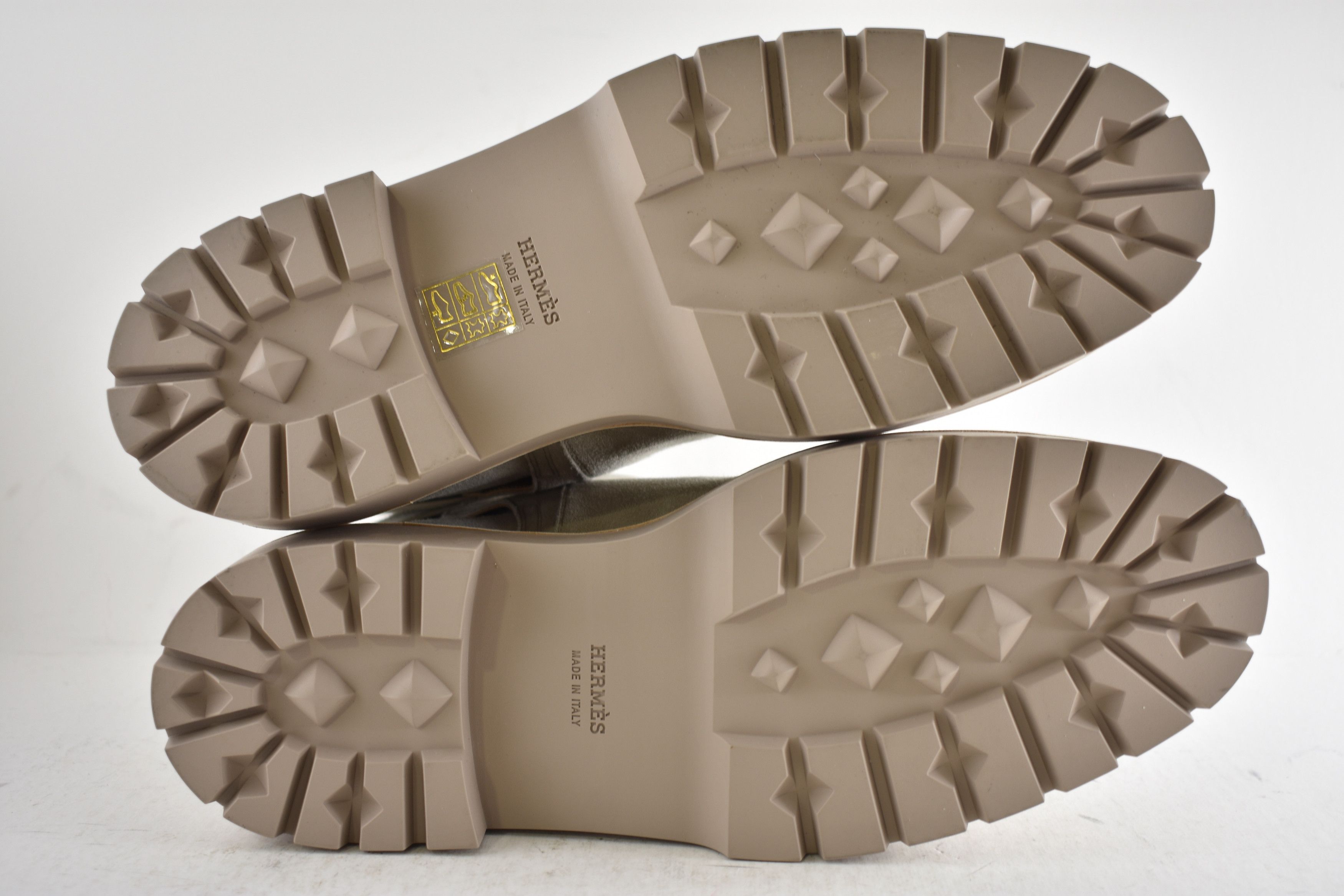 Hermes Hermes Jeff Ankle Boot Galet Suede Kelly Lock Buckle 40 Size US 10 / IT 40 - 17 Thumbnail