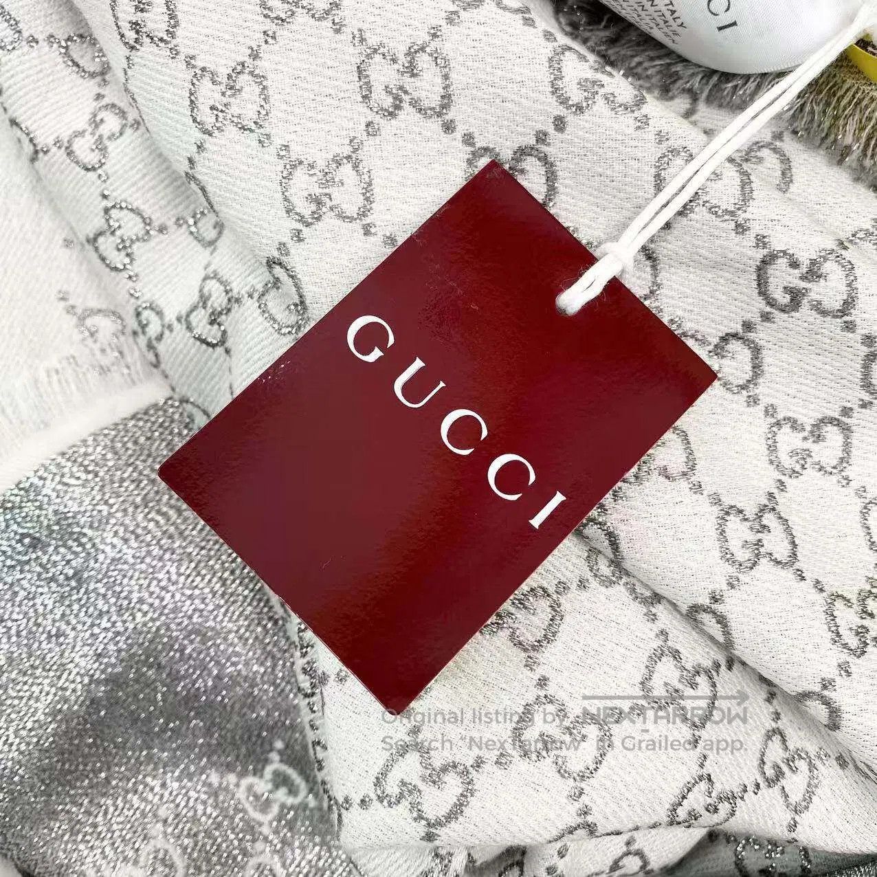 Gucci Guicci 24SS presbyon full printed tassel scarf| Size ONE SIZE - 8 Thumbnail