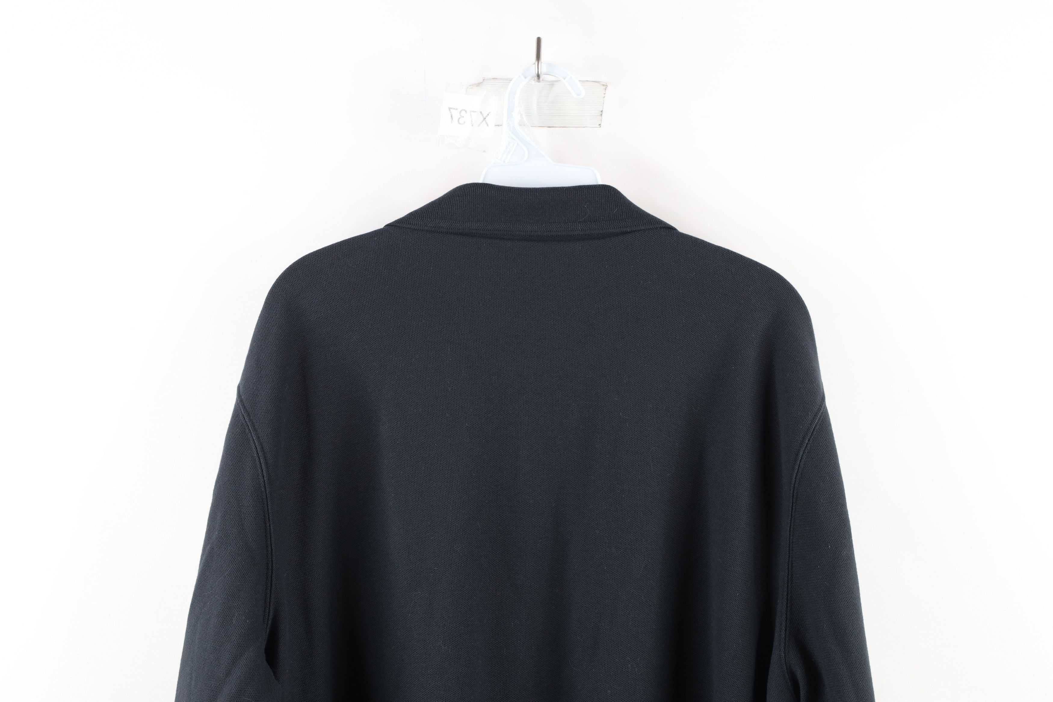 L.L. Bean × Vintage Vintage LL Bean Blank Long Sleeve Rugby Polo Shirt Black Size US L / EU 52-54 / 3 - 11 Thumbnail