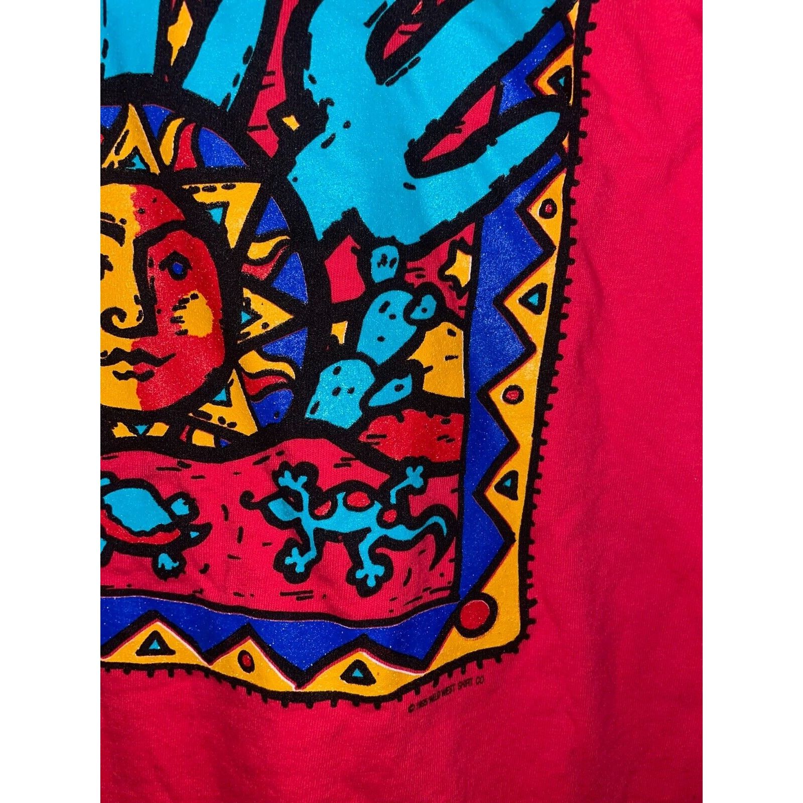 Vintage Vintage Arizona Sunshine Shirt Cactus Art Red Tee VTG 1995 L Size US L / EU 52-54 / 3 - 12 Thumbnail