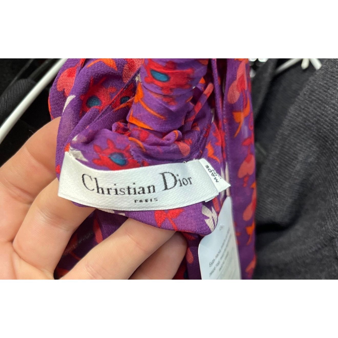 Dior Christian Dior Elegant Purple Silk Suit - Size L Size M / US 6-8 / IT 42-44 - 7 Thumbnail