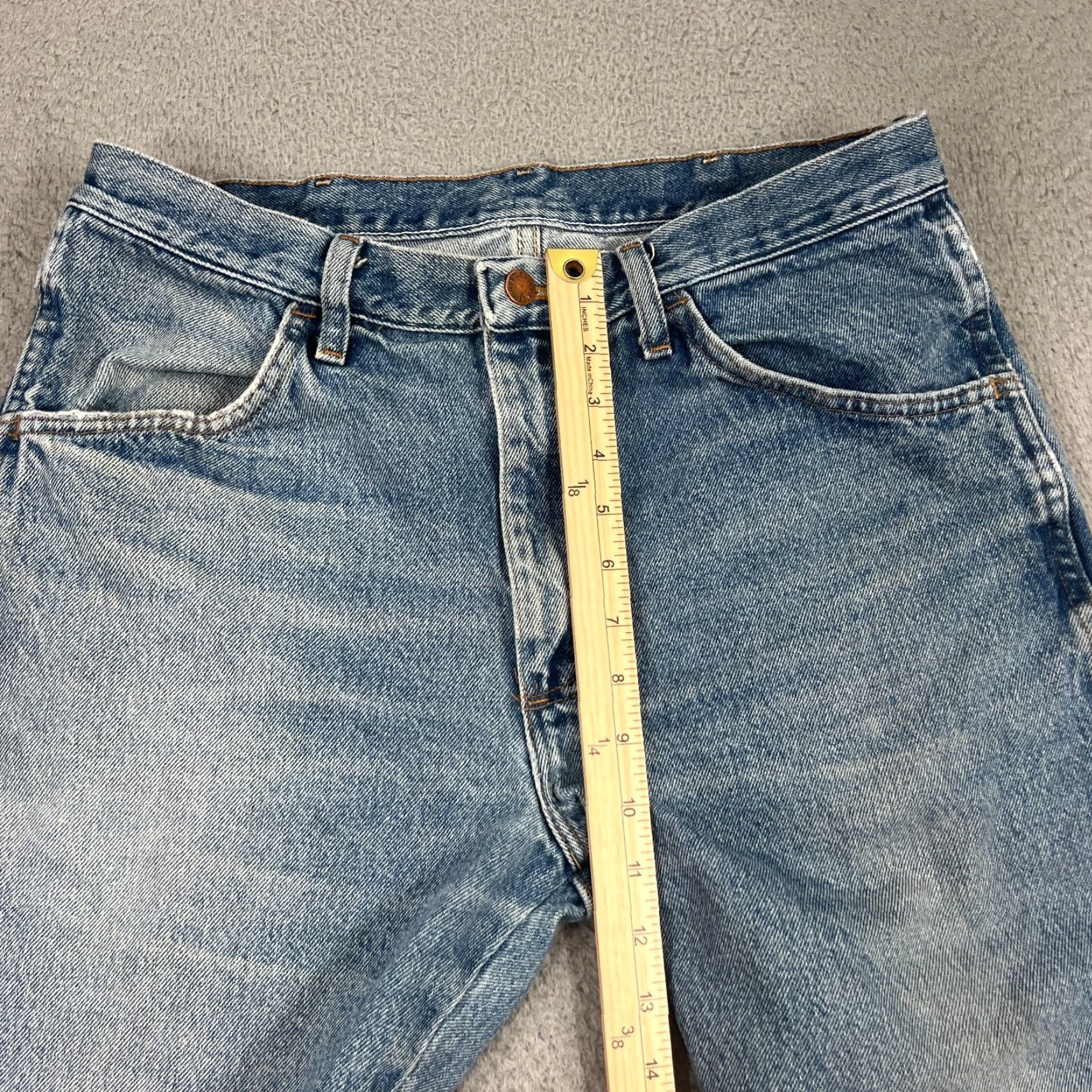 Denime Rustler Blue Bermudas 34" Cut Off Shorts Denim Jorts Casual Beach Outdoor Mens Size US 34 / EU 50 - 6 Thumbnail