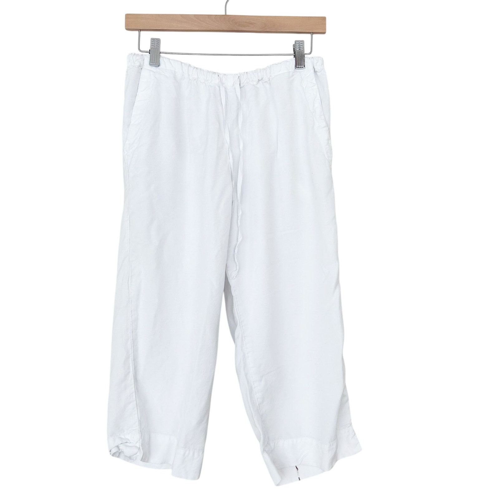 Other Fresh Produce White Tencel Drawstring Capris Sz M Size 30" / US 8 / IT 44 - 1 Thumbnail