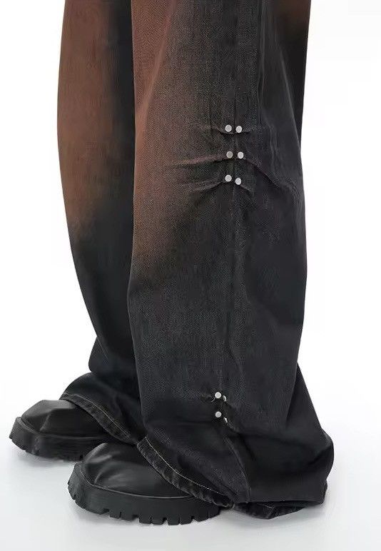 Japanese Brand Gradient Color Rivet Casual Denim Size US 28 / EU 44 - 6 Thumbnail