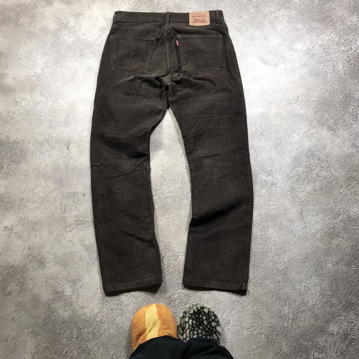 Vintage Vintage 90s Levi's Baggy Wide Leg Distressed Pants Grunge 32 Size US 32 / EU 48 - 2 Thumbnail