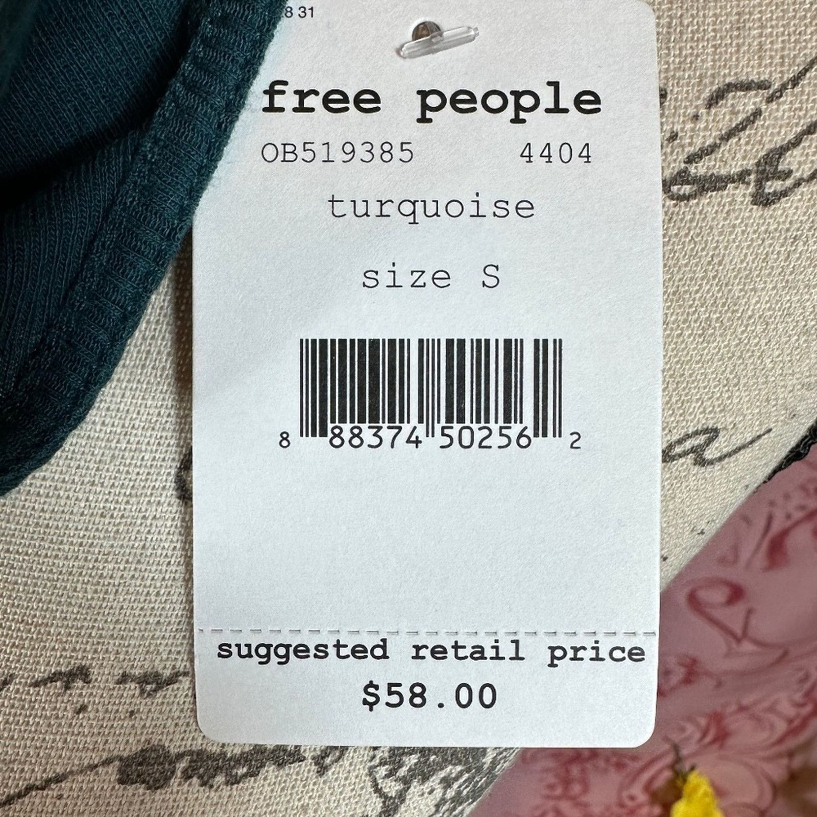 Free People Free People Womens Faye Ribbed Tank Top Turquoise size S Size S / US 4 / IT 40 - 13 Thumbnail