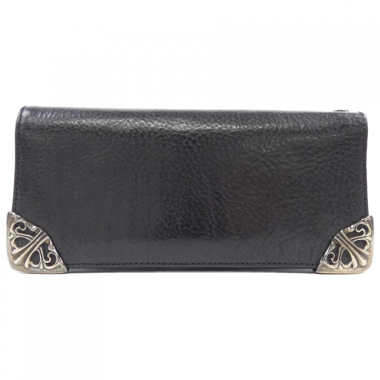 Chrome Hearts Other Chrome Hearts LNG SNGL FOLD TIPS Leather 925 Wallet Leather Long Wallet 2246 304 0041 0900 DUTY FREE for USA Size ONE SIZE - 1 Thumbnail