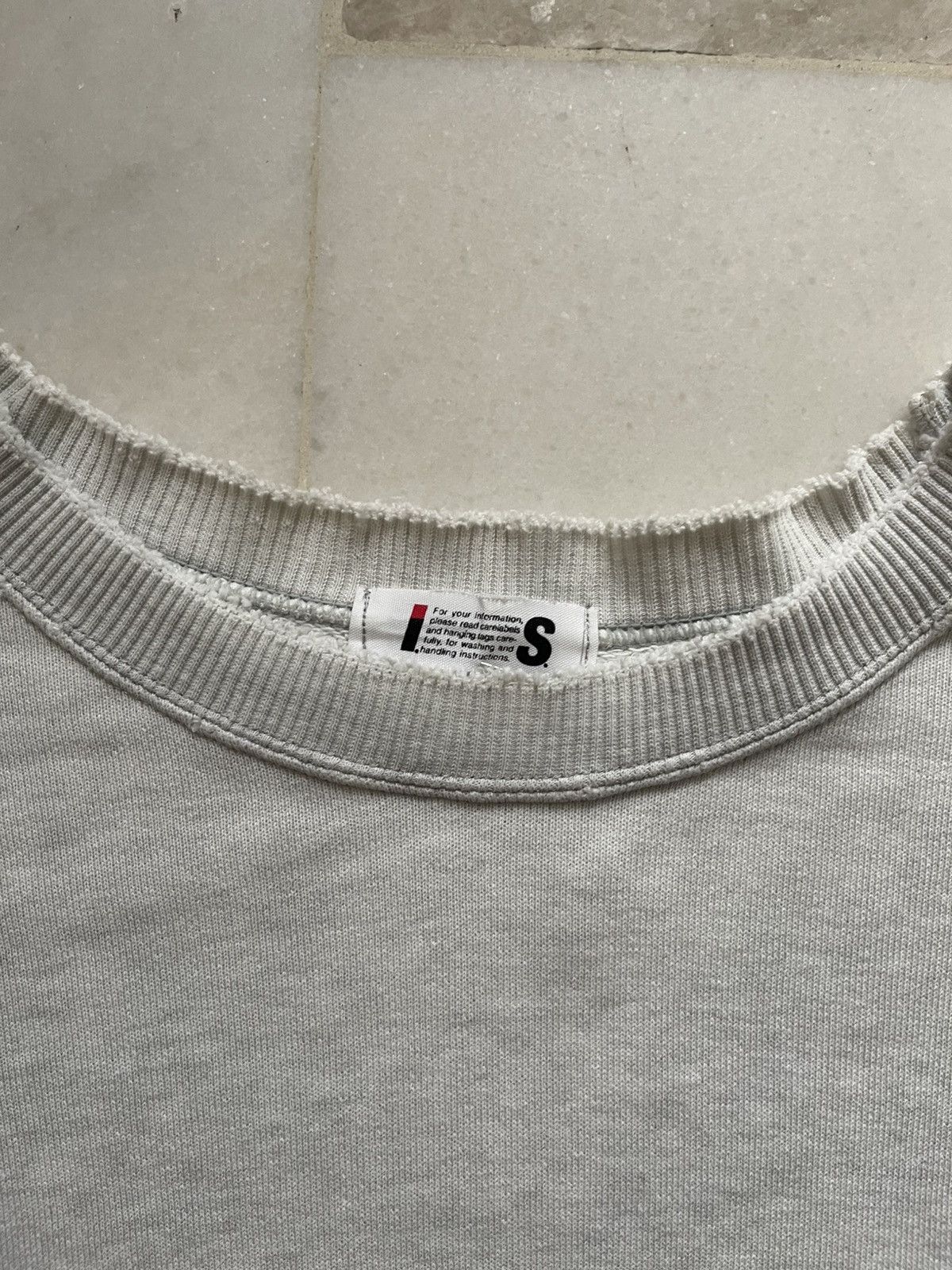 Issey Miyake 80s Issey Miyake I.S Distressed Sweatshirt Size US L / EU 52-54 / 3 - 8 Thumbnail
