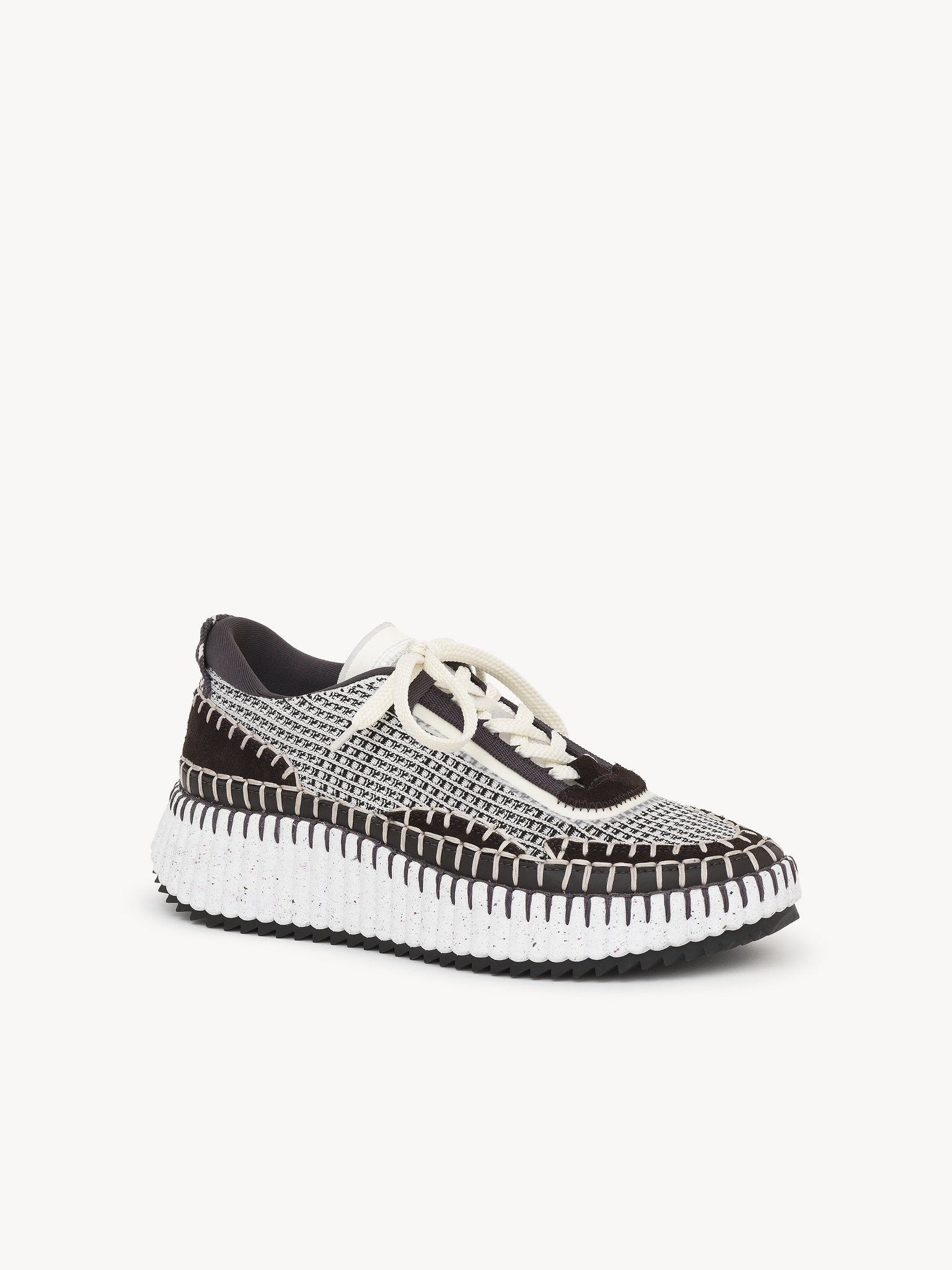 Chloe oc11z0525 Nama Sneakers in Black/White Size US 11 / IT 41 - 3 Thumbnail
