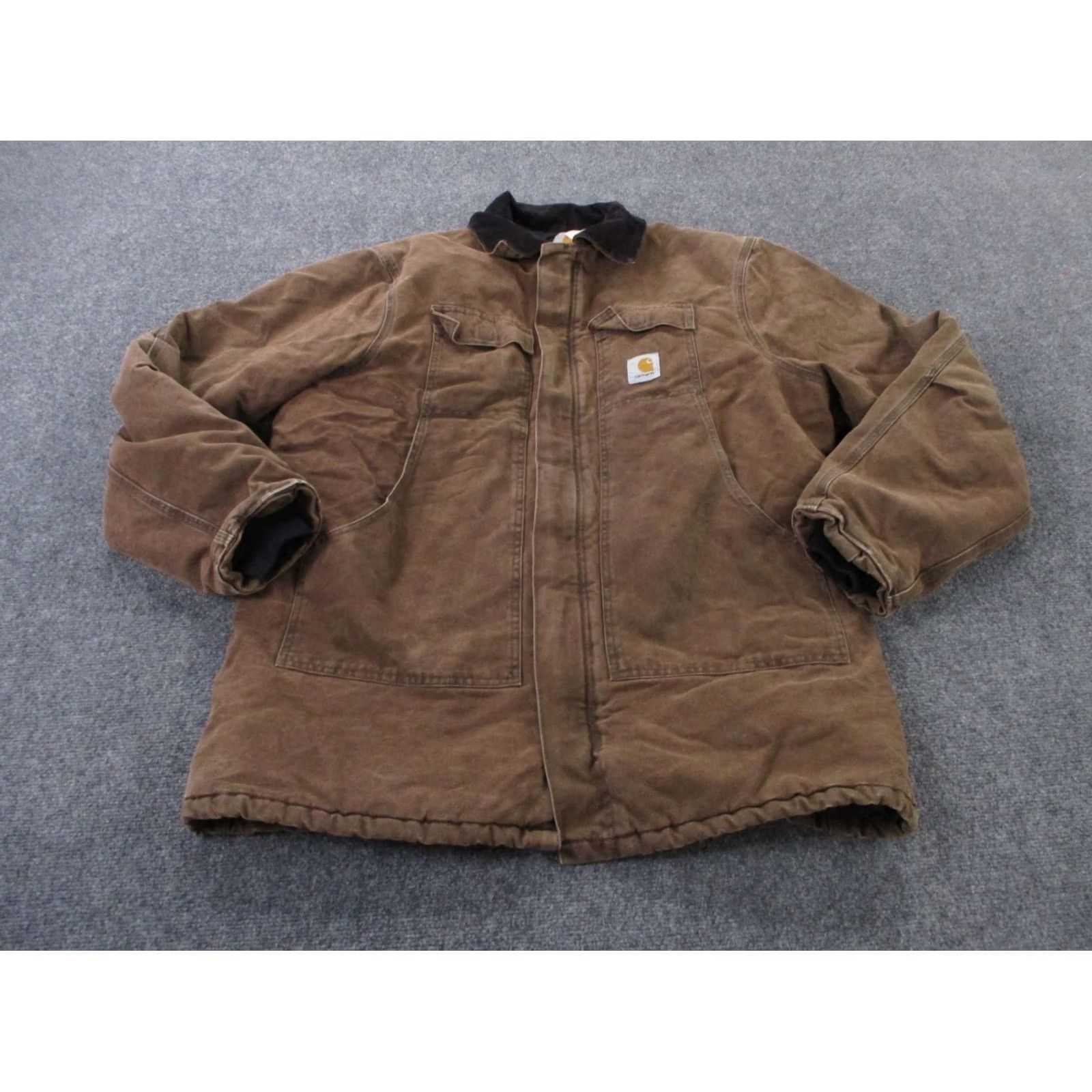 Carhartt VINTAGE Carhartt Jacket Men XL Tall Canvas Arctic Lined Work Coat C26CHT Heavy Size US XL / EU 56 / 4 - 2 Thumbnail
