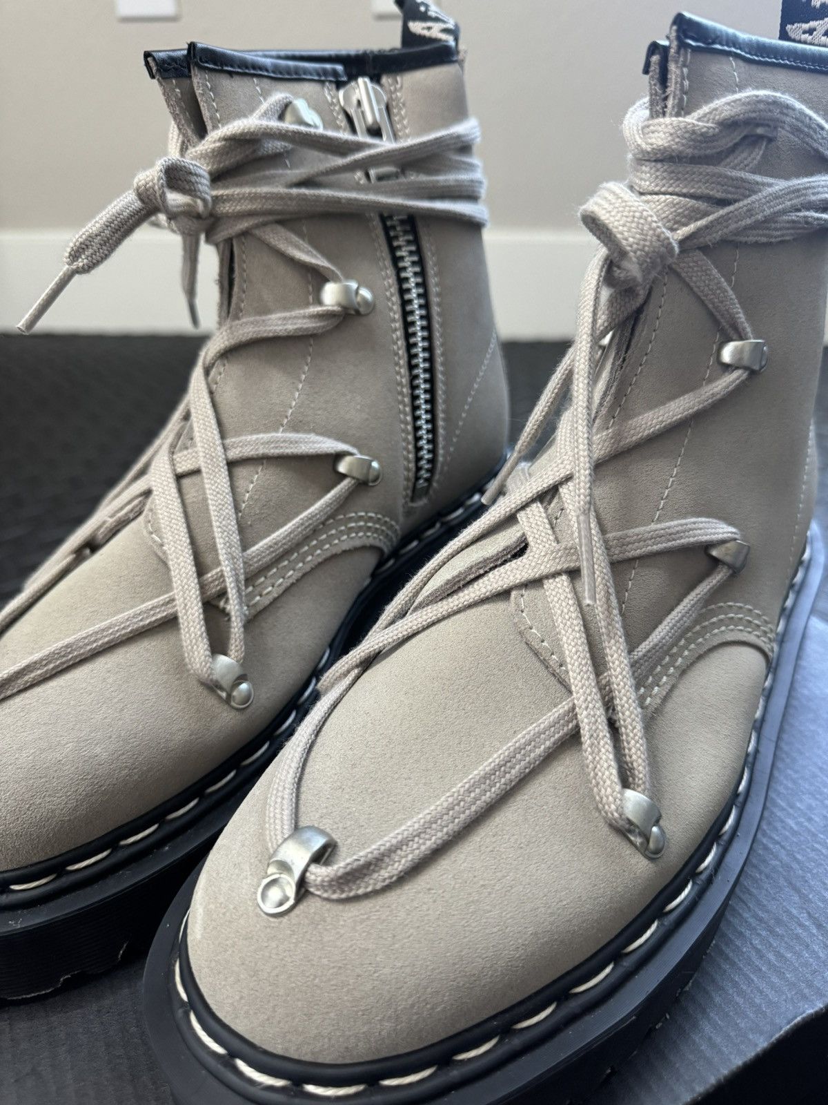 Dr. Martens × Rick Owens 1460 Bex Sole Taupe Size US 9 / EU 42 - 3 Thumbnail