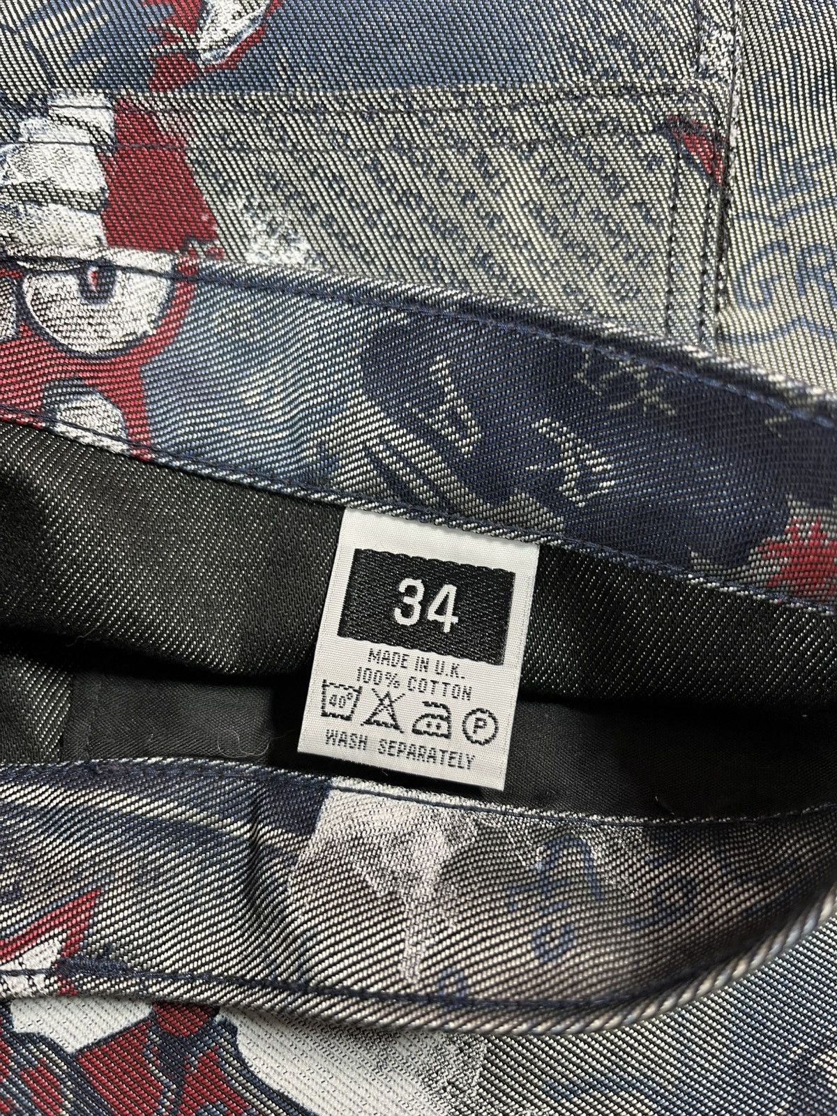 Rap Tees Y2K Wide Leg Graffiti Baggy Skate Vintage Hip Hop Rap Pants Size US 34 / EU 50 - 12 Thumbnail