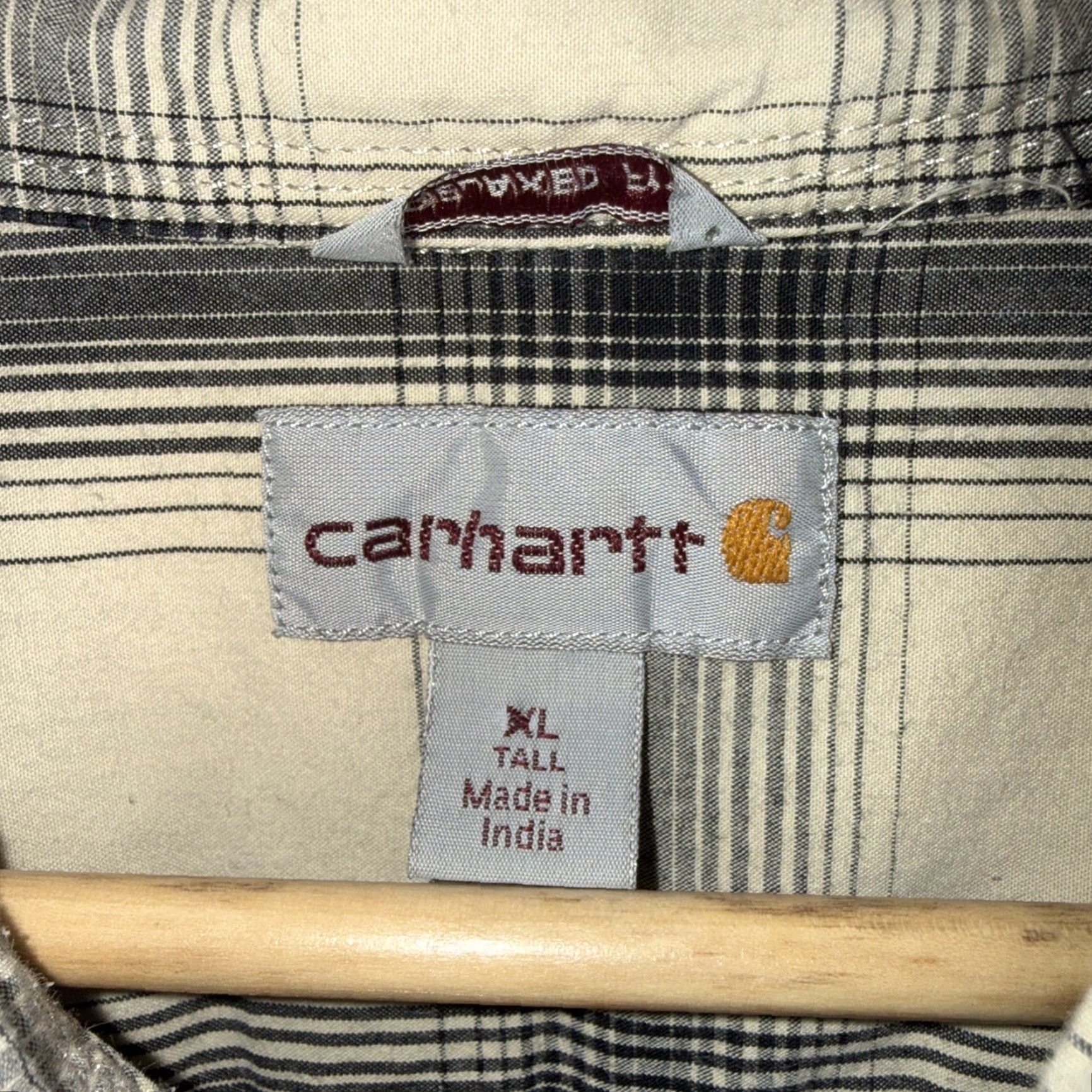 Carhartt Carhartt Beig e Plaid Button-Up Shirt Mens Size XL Size US XL / EU 56 / 4 - 3 Thumbnail