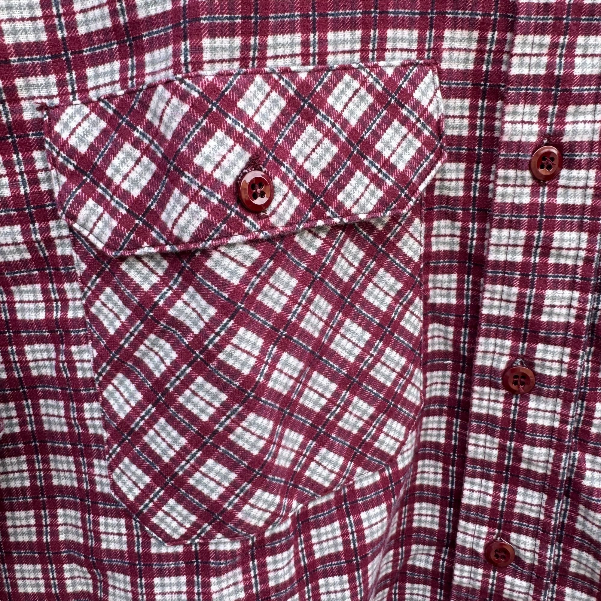 David Taylor David Taylor Vintage Mens Red Plaid Button-Up Flannel Shirt Size US L / EU 52-54 / 3 - 9 Thumbnail