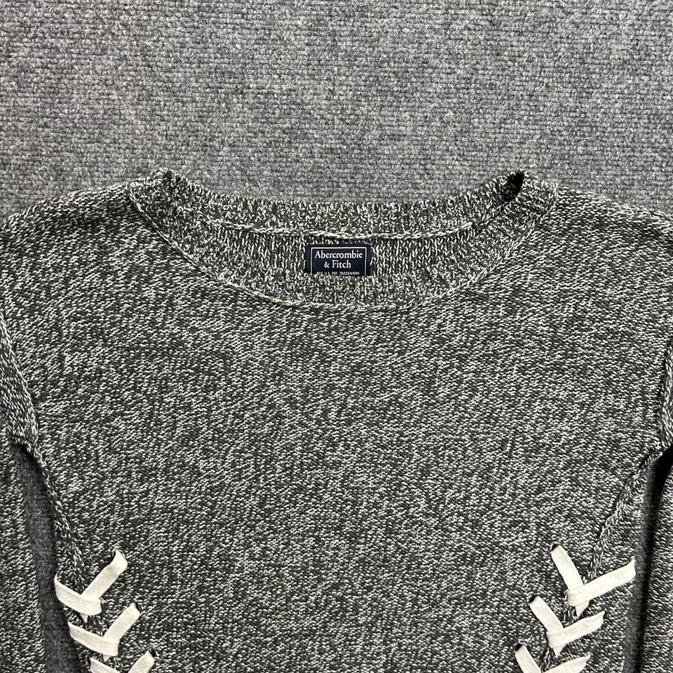 Abercrombie & Fitch Abercrombie & Fitch Sweater Womens Extra Small Gray Knit Size XS / US 0-2 / IT 36-38 - 2 Thumbnail