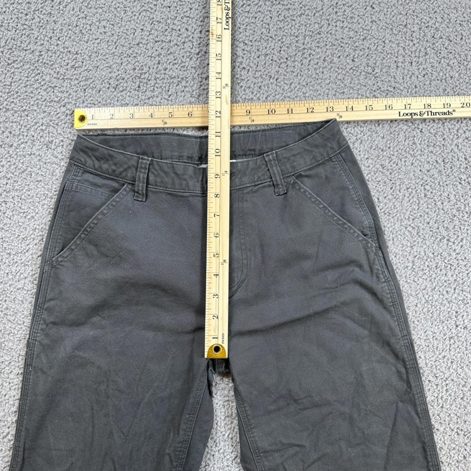 Carhartt Carhartt Womens Carpenter Work Pants 14 28x28 Gray Canvas Size 36" / US 14 / IT 50 - 4 Thumbnail
