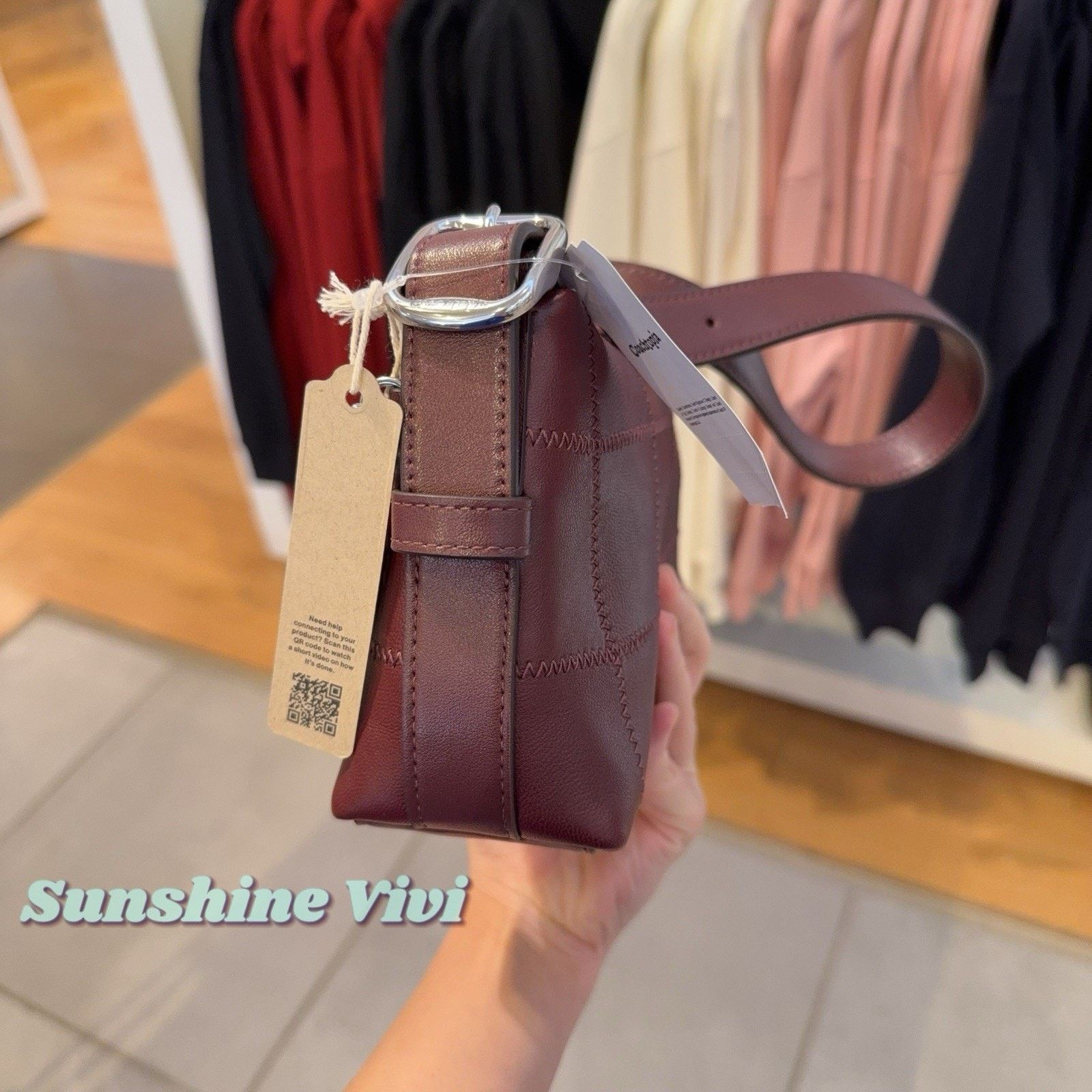 Coach NWT Coach Ego Small Shoulder Bag In Leather CEJ50 merlot Size ONE SIZE - 6 Thumbnail