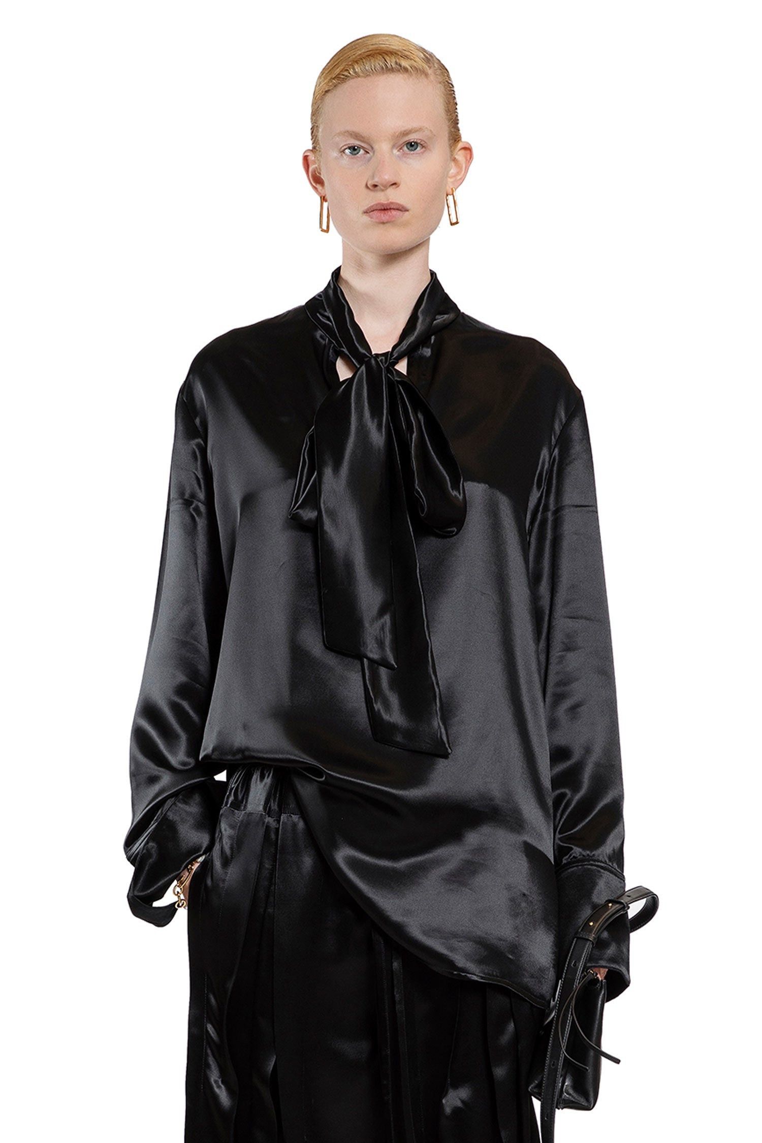 Jil Sander o1y1025 Blouse in Black Size XS / US 0-2 / IT 36-38 - 3 Thumbnail