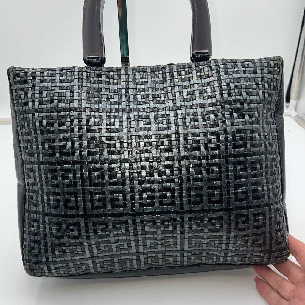 Givenchy Givenchy Vintage Woven Signature with Acrylic Handles Size ONE SIZE - 6 Thumbnail
