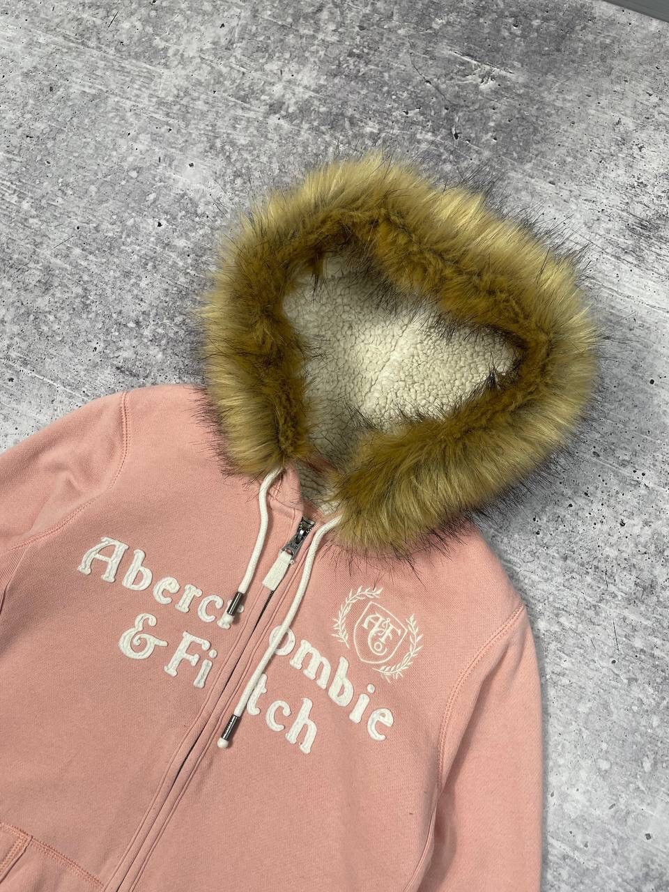 Abercrombie & Fitch Vintage Abercrombie And Fitch Faux Fur Zip Up Hoodie Y2K Size S / US 4 / IT 40 - 4 Thumbnail