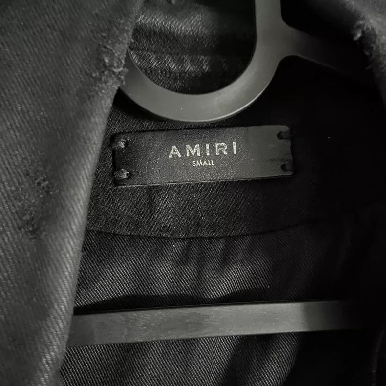 Amiri Black Suede Biker Jacket by Amiri-2506 Size US S / EU 44-46 / 1 - 3 Thumbnail