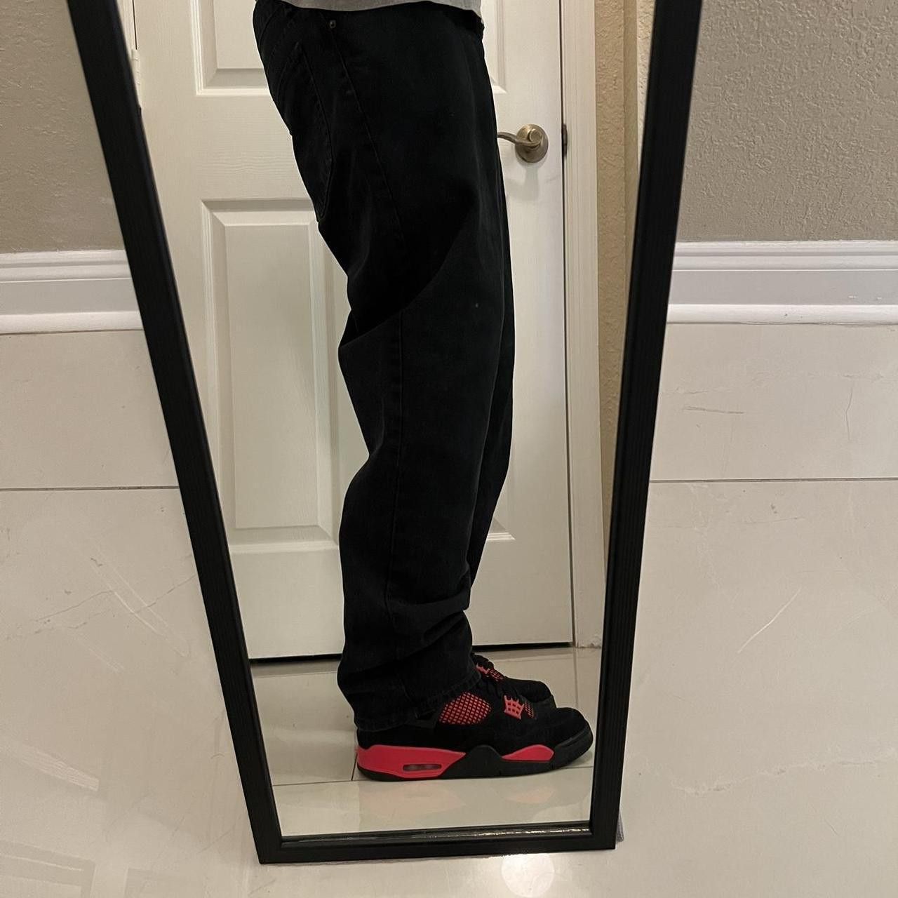 Vintage Vintage 2000s/Y2K Baggy Grunge Skater Style Goth Style Black Denim Jeans! Size US 34 / EU 50 - 2 Thumbnail