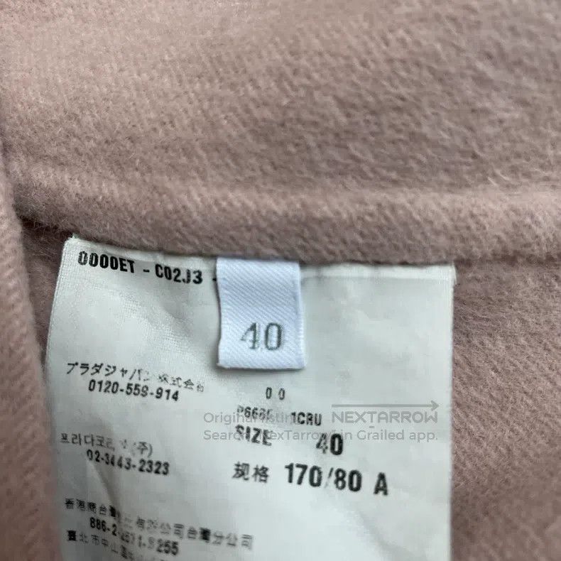 Prada Prada Pink woollen lapel coat Size XS / US 0-2 / IT 36-38 - 4 Thumbnail