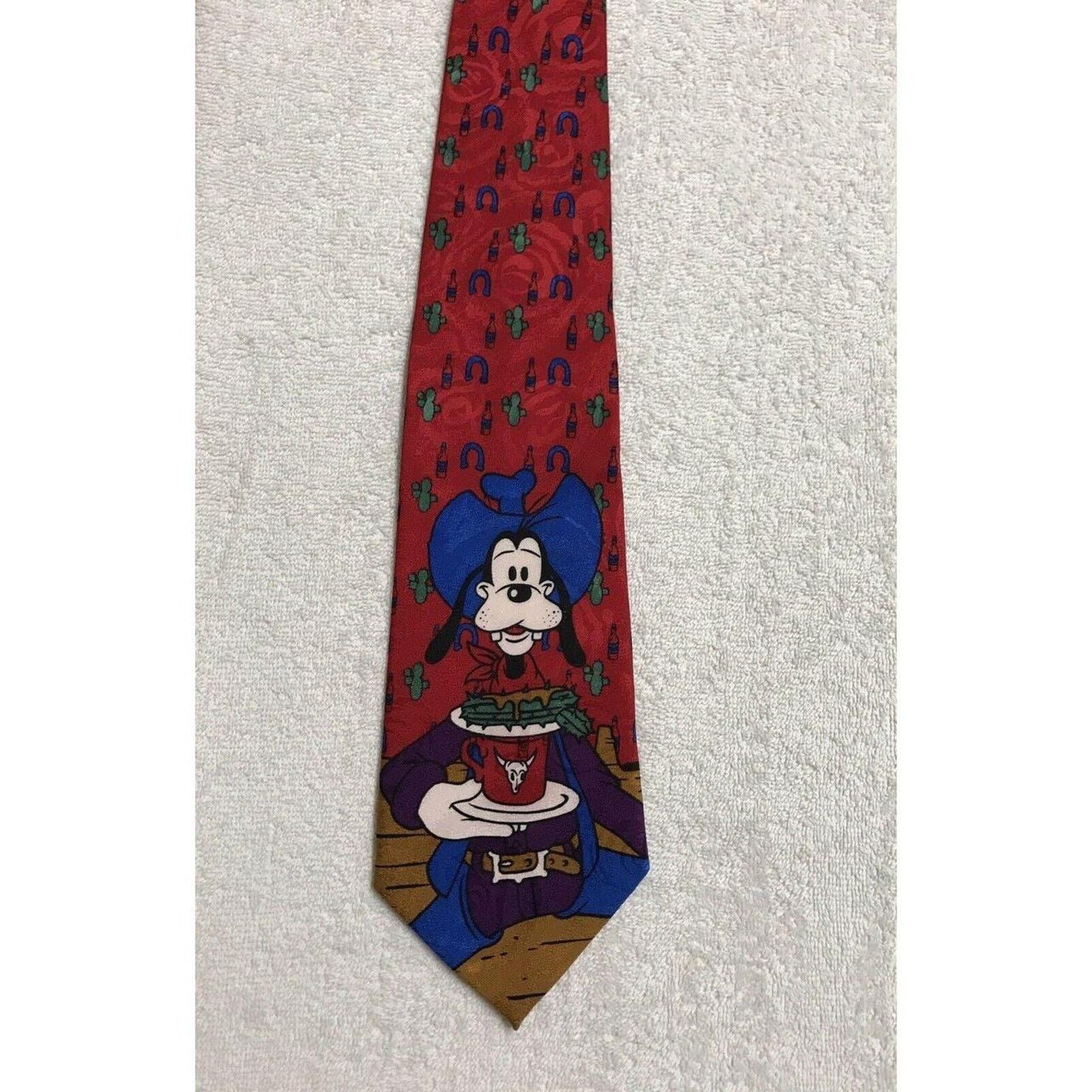 Disney Disney Mickey Unlimited Cowboy Goofy Cactus Vintage Necktie Size ONE SIZE - 5 Thumbnail