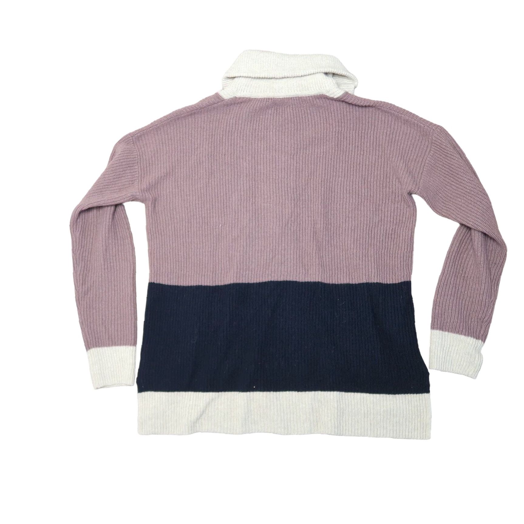 Madewell MADewell Glenbrook half zip taupe navy cream colorblock knit sweater XXS Size XXS / US 00 / IT 34 - 4 Thumbnail