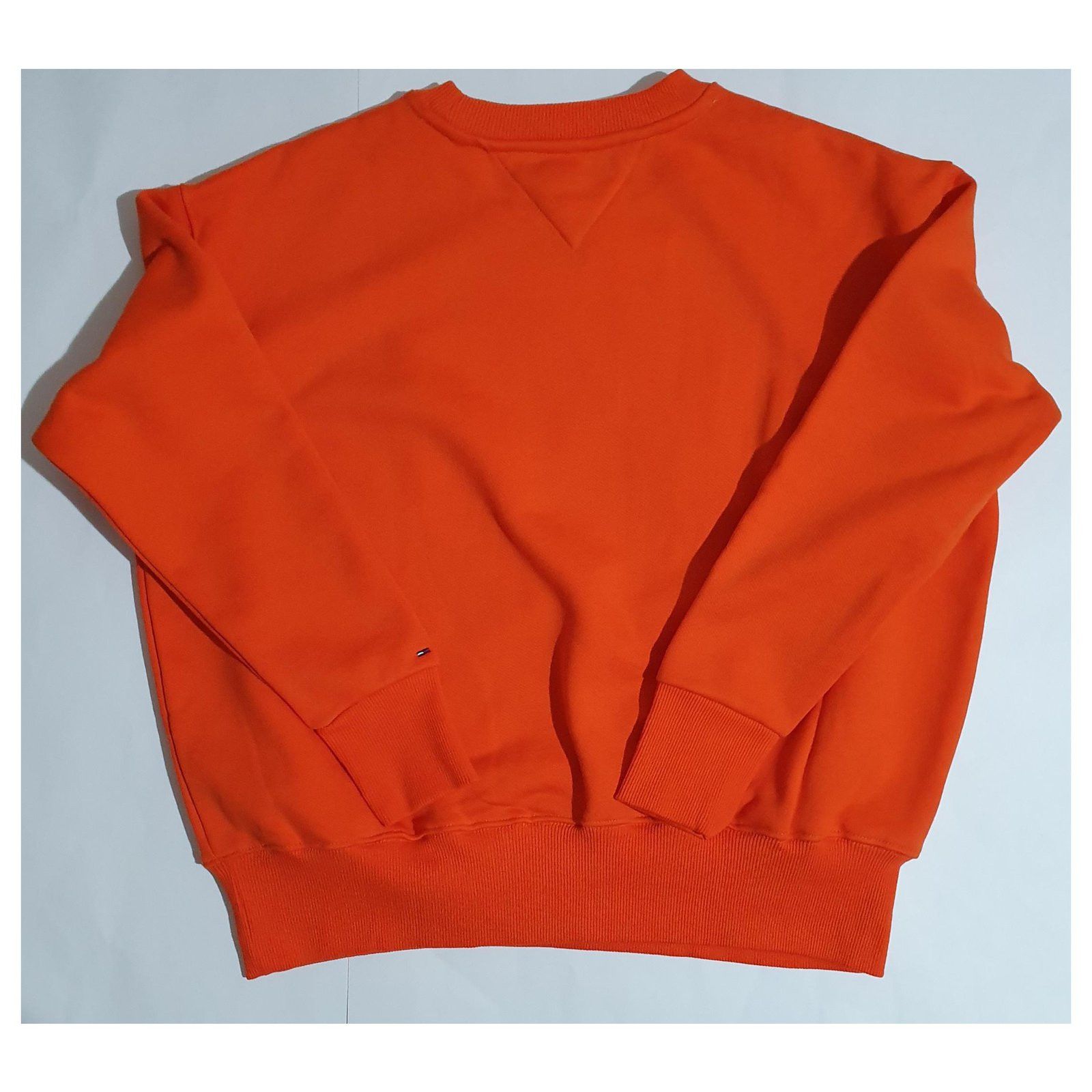 Tommy Jeans Orange cotton sweatshirt Size L / US 10 / IT 46 - 2 Thumbnail