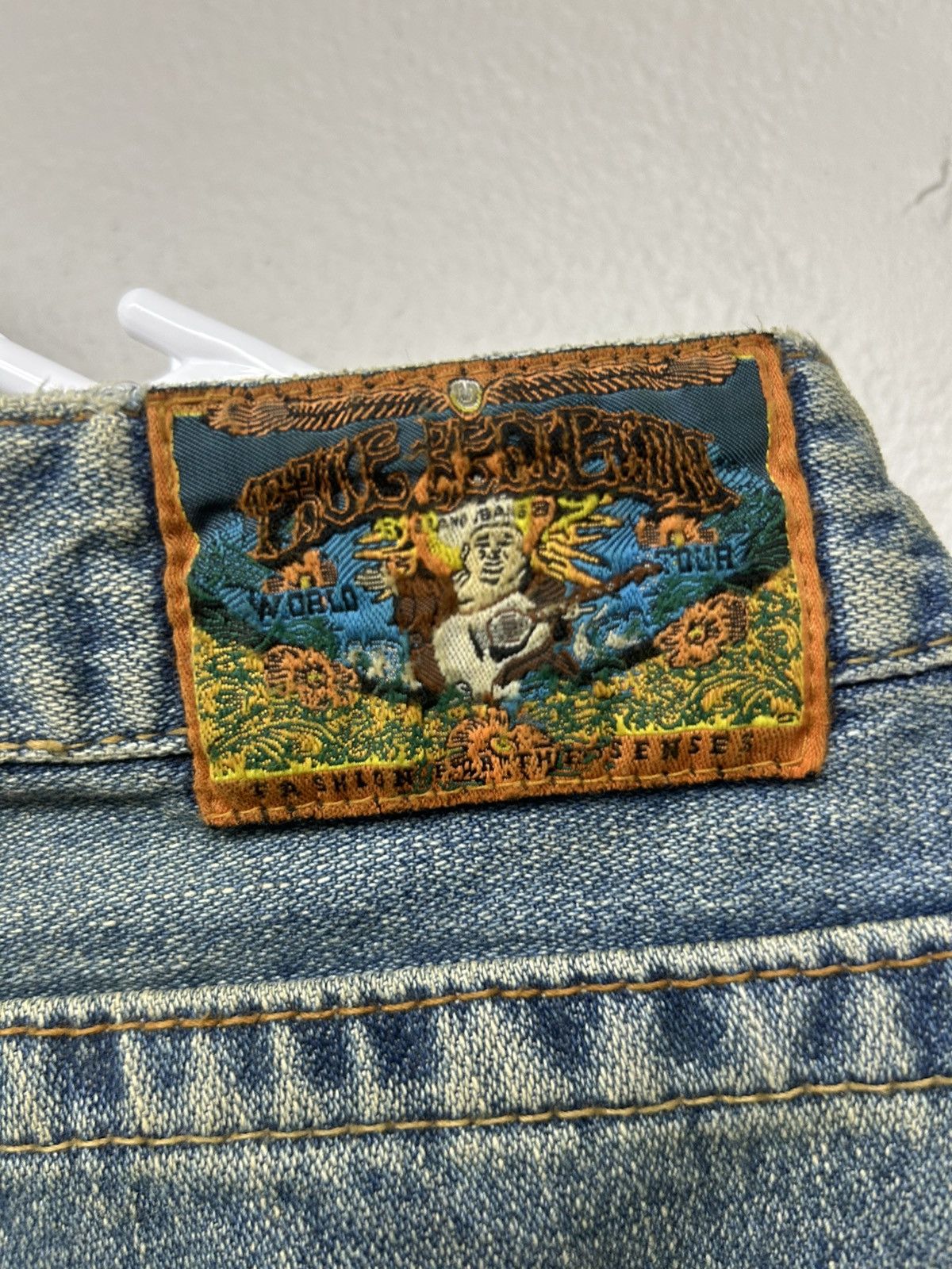 True Religion RARE Vintage True Religion Distressed Patchwork Flare Jeans Size 29" - 11 Thumbnail