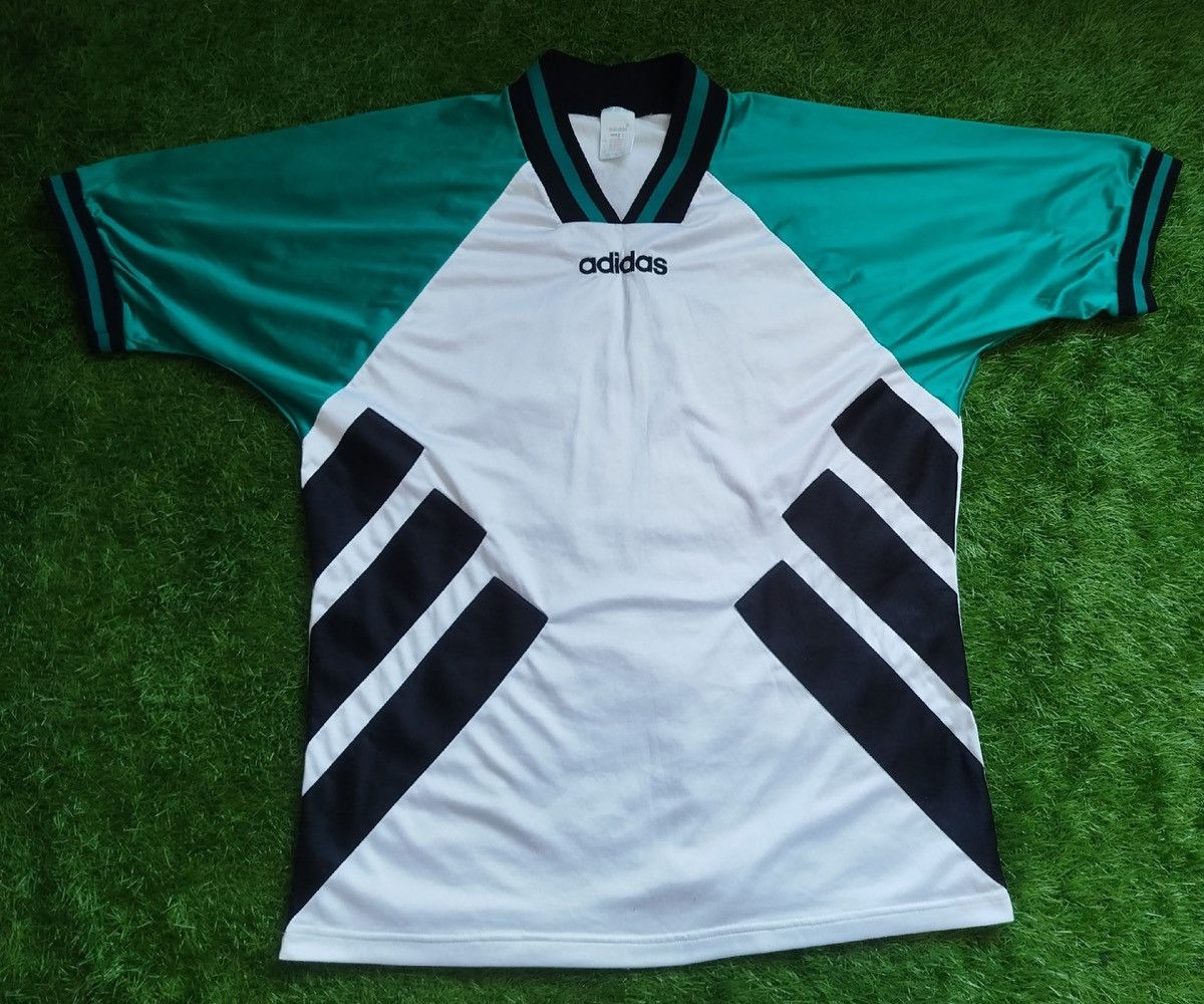 Adidas Adidas 1993/1995 vintage football shirt template jersey Size US L / EU 52-54 / 3 - 1 Thumbnail