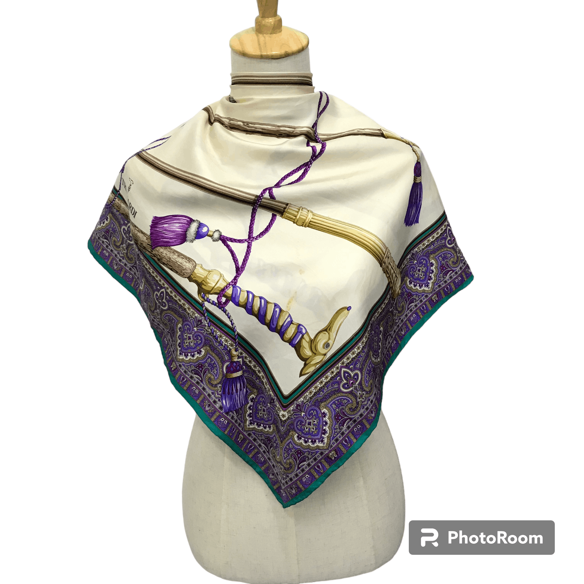 Trussardi Vintage Trussardi Silk Scarf M100 Size ONE SIZE - 1 Thumbnail