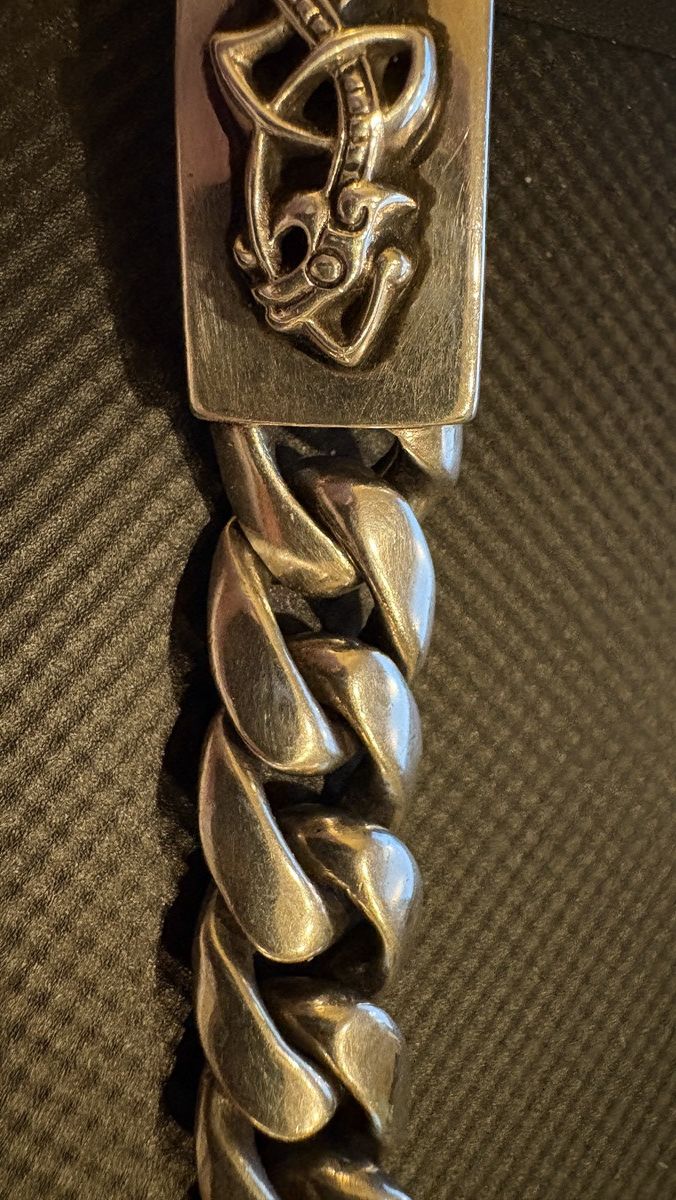 Chrome Hearts Original Chrome Hearts Bracelet 925 Sterling Silver Bracelet Size ONE SIZE - 3 Thumbnail