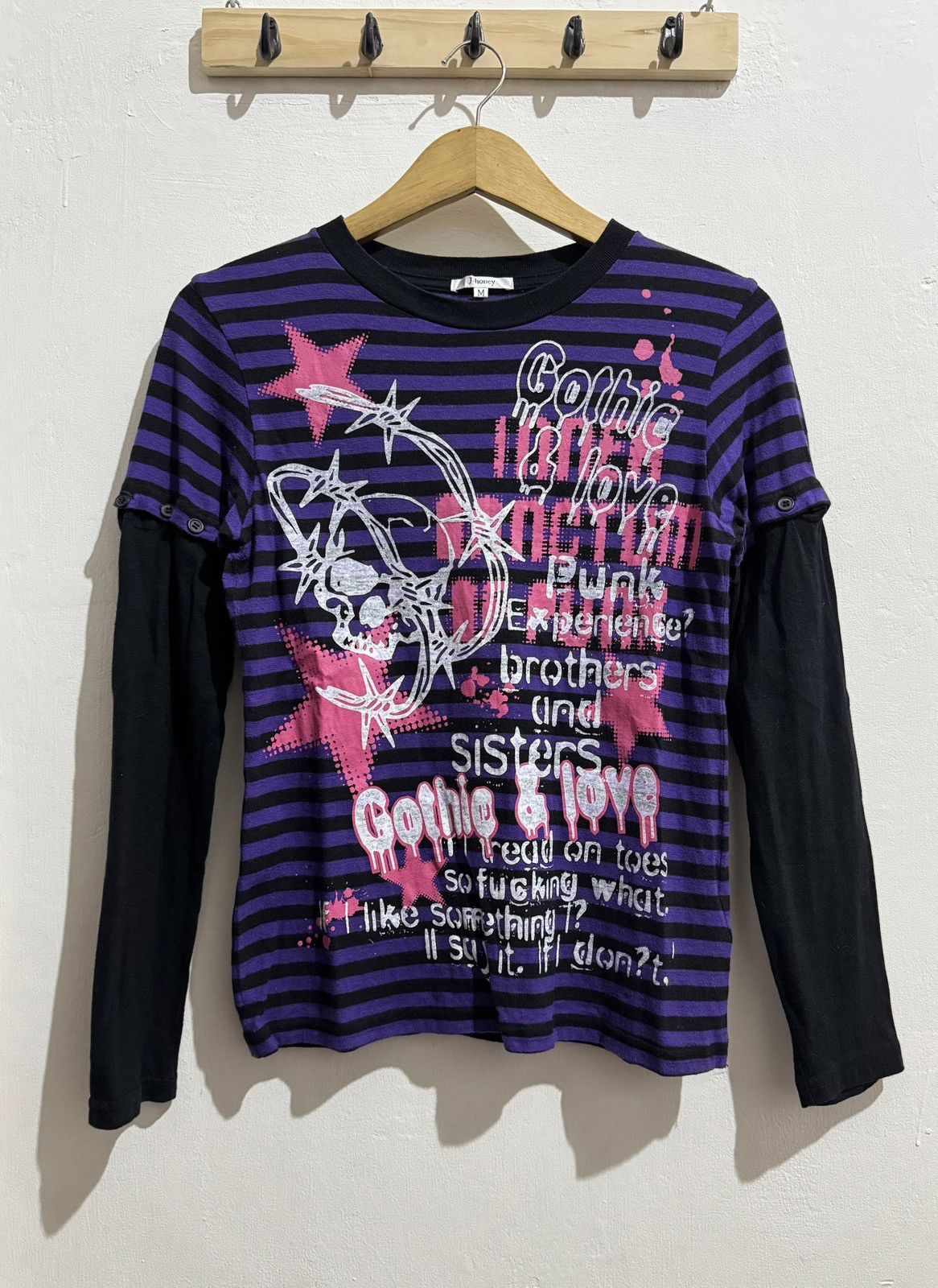 Hysteric Glamour × If Six Was Nine × Japanese Brand Y2k Jhoney double layer ifsixwasnine Long sleeve Size US S / EU 44-46 / 1 - 1 Thumbnail